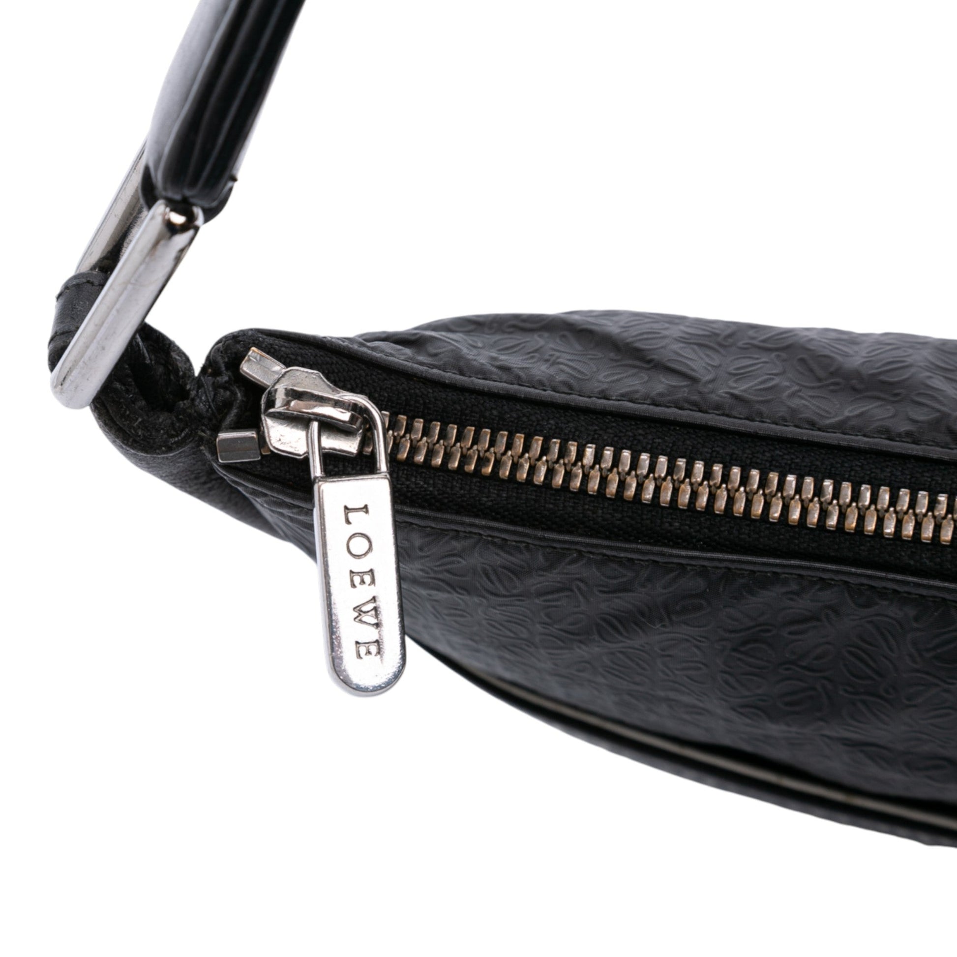 LOEWE Embossed Anagram Coated Canvas Repeat Crossbody