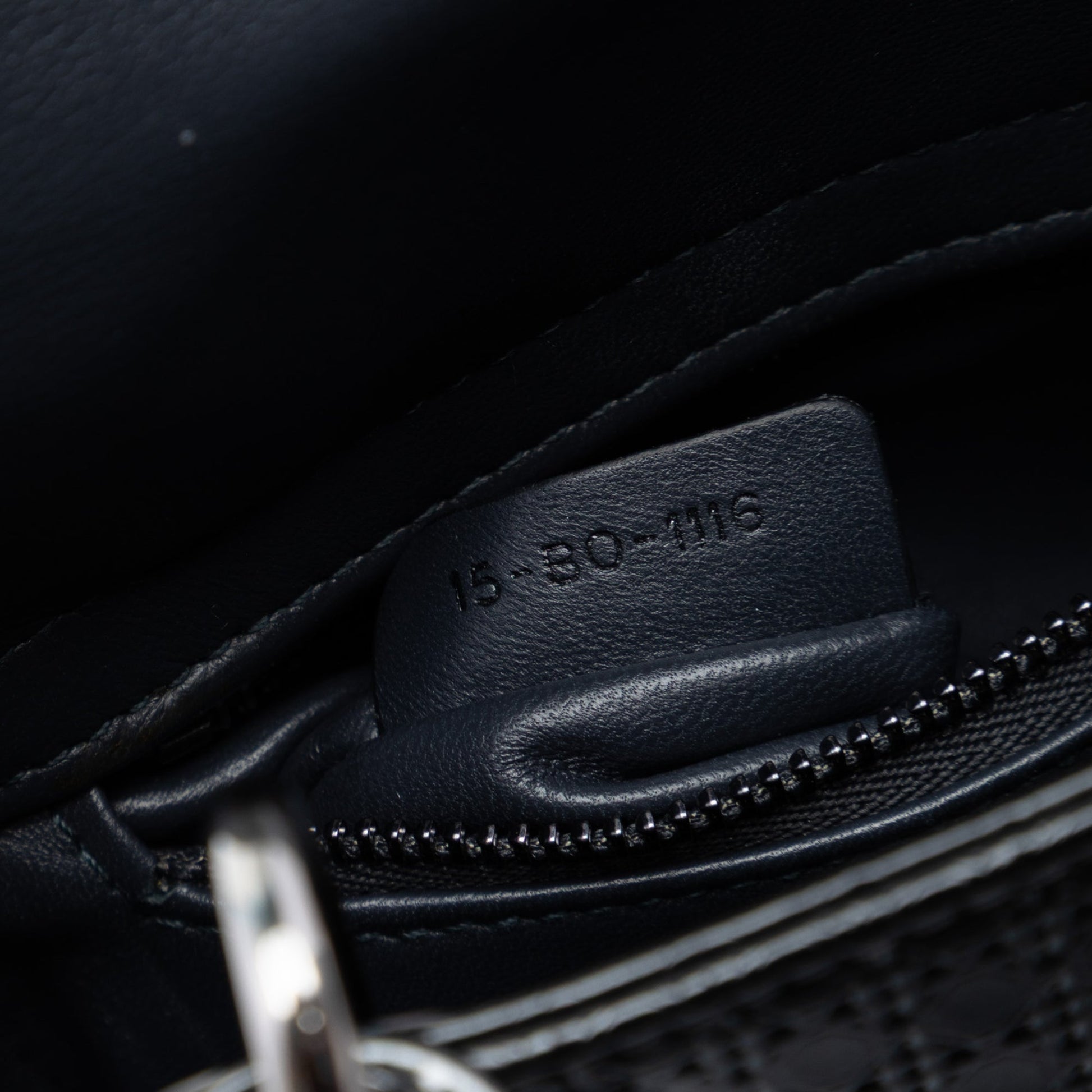 Dior Mini Metallic Patent Microcannage Lady Dior
