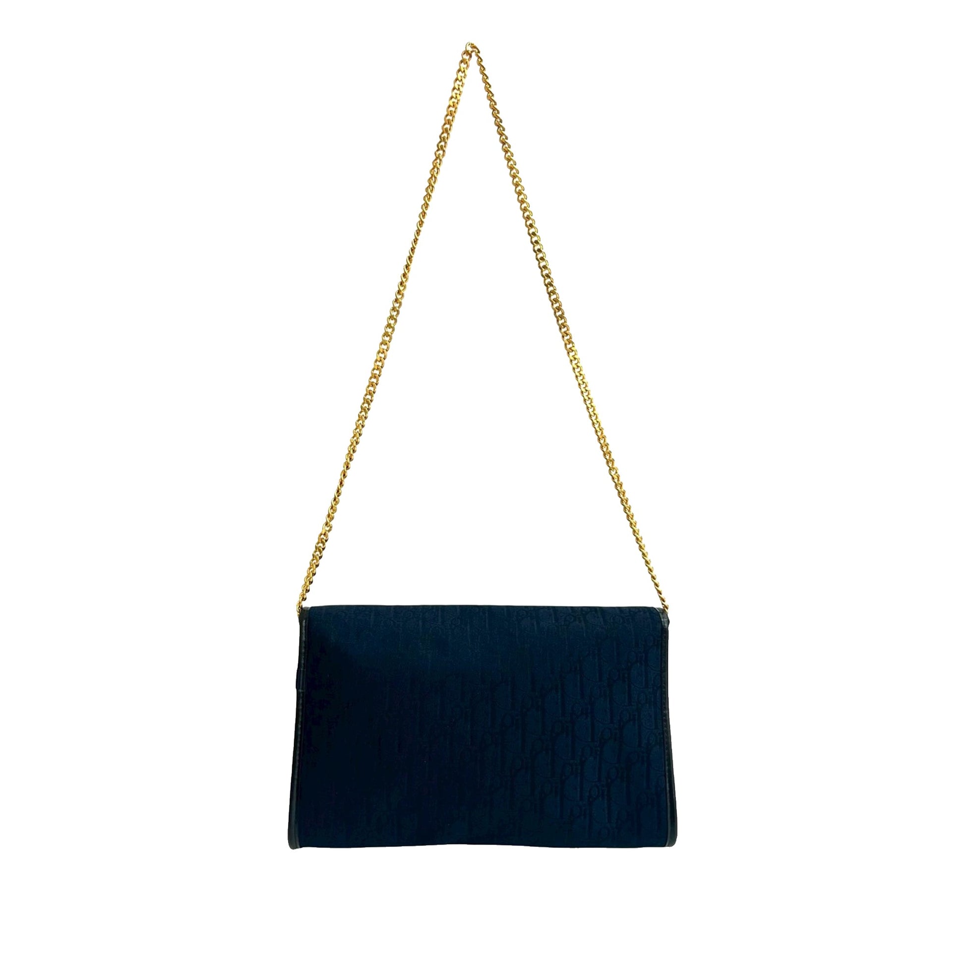 Dior Diorissimo Trotter Canvas Chain Shoulder Bag