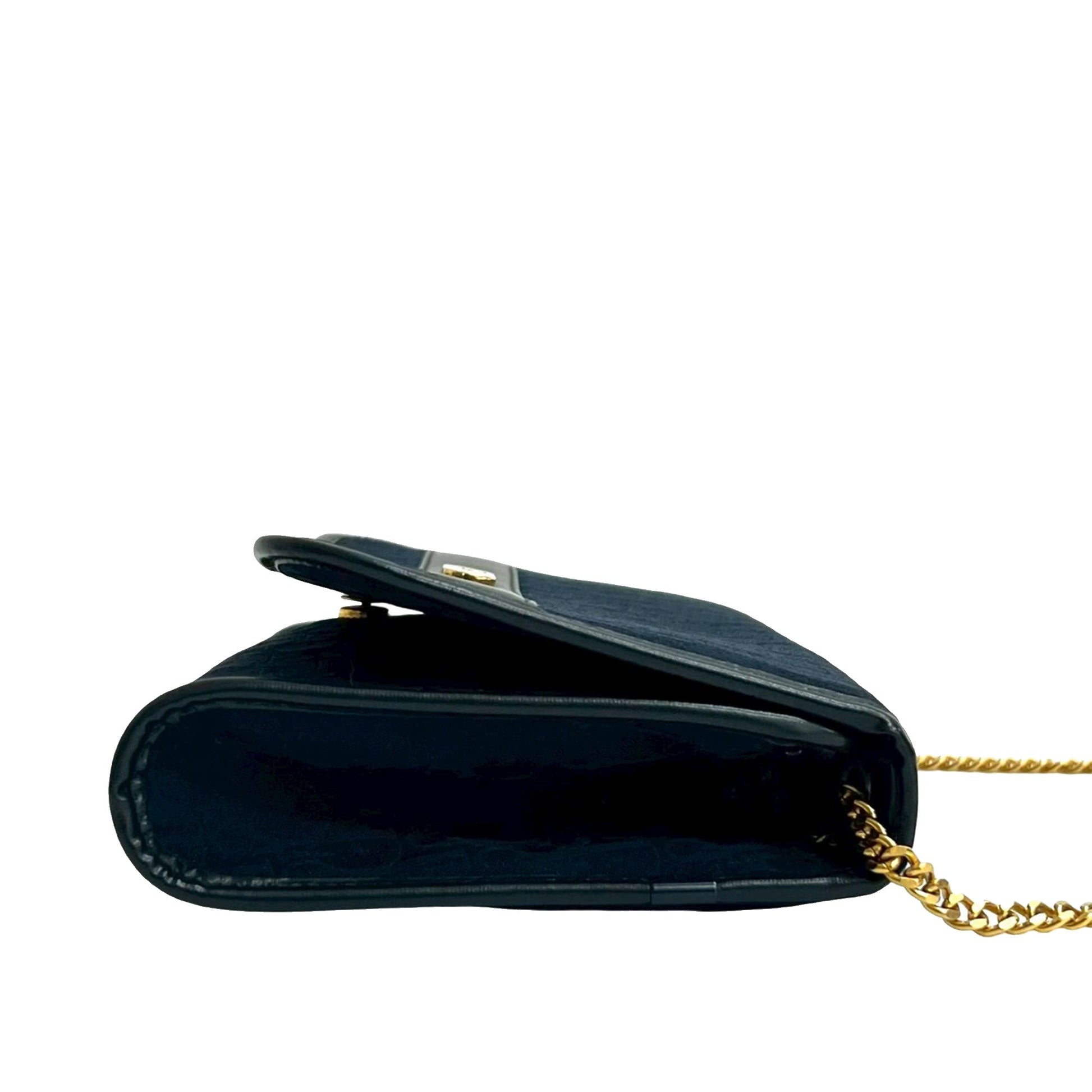 Dior Diorissimo Trotter Canvas Chain Shoulder Bag