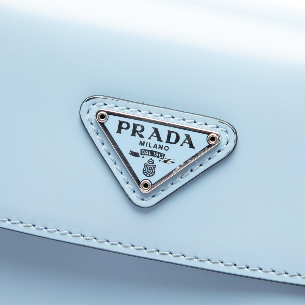 Prada Spazzolato Leather Cleo Flap Shoulder Bag