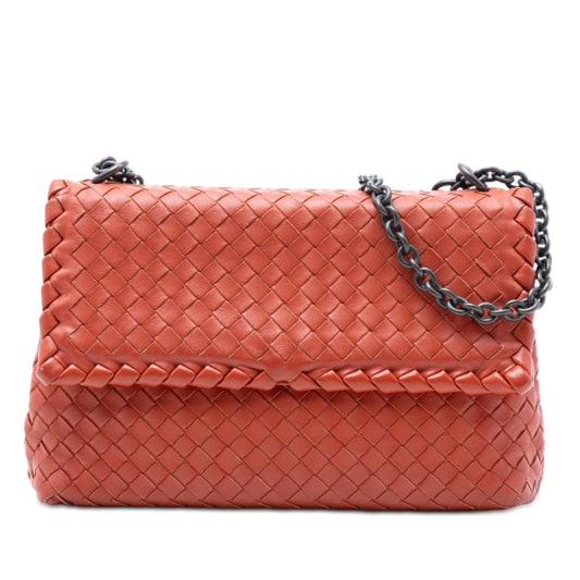 Bottega Veneta Small Nappa Intrecciato Olimpia Shoulder Bag