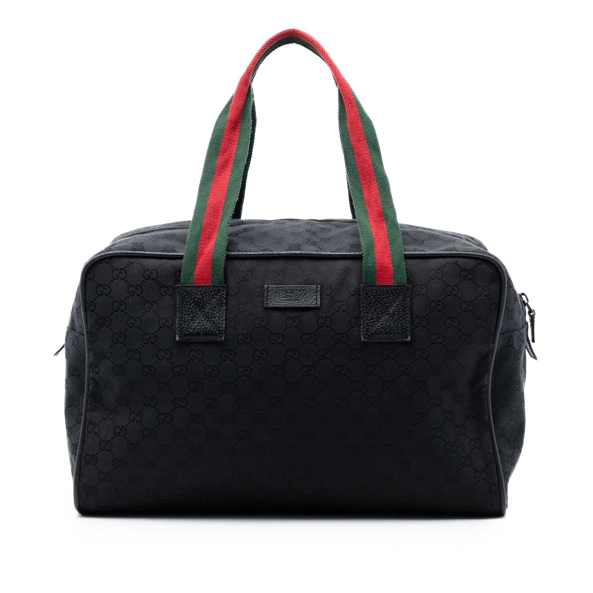 Gucci GG Canvas Web Travel Bag