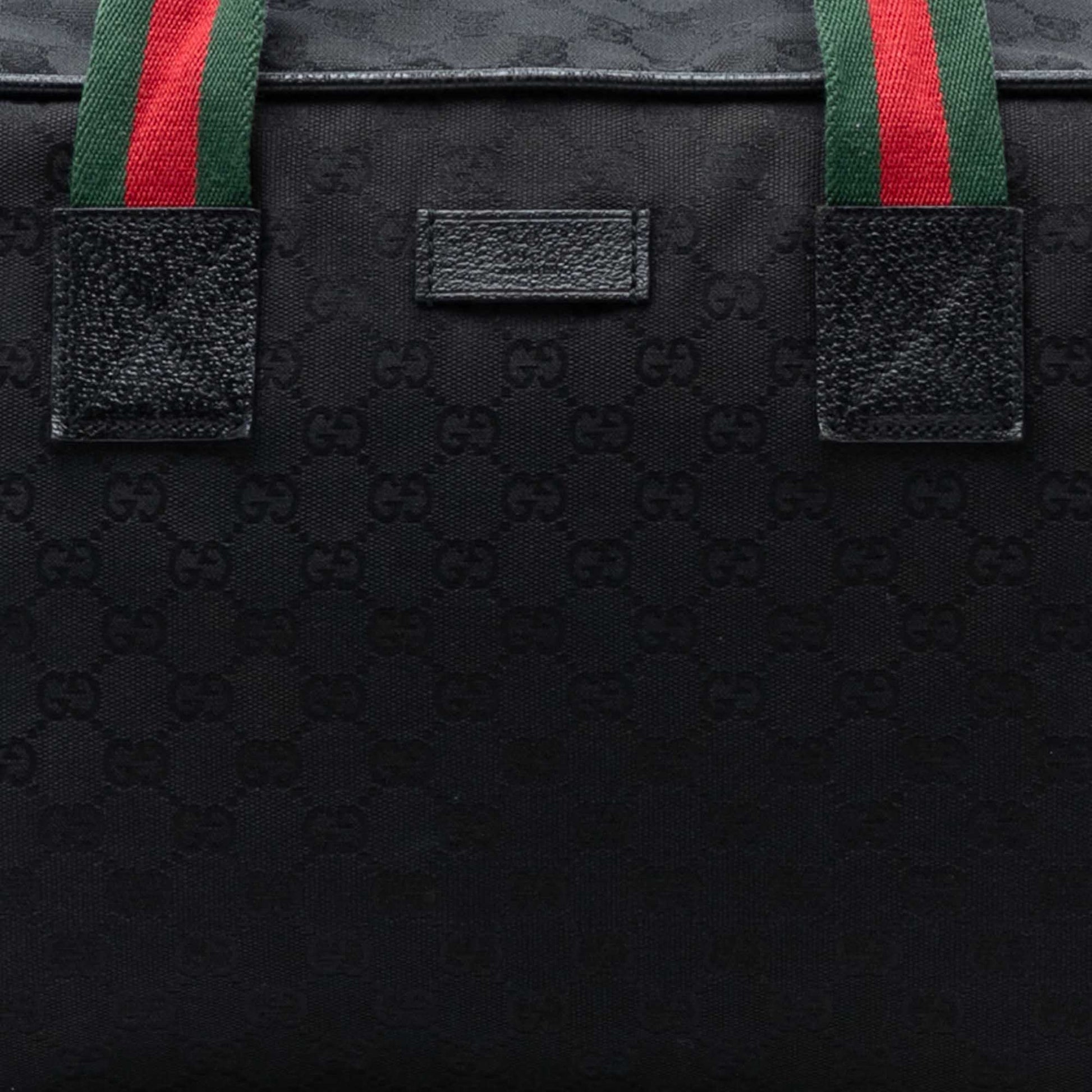 Gucci GG Canvas Web Travel Bag
