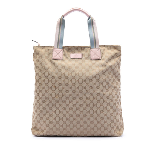 Gucci GG Canvas Web Vertical Tote