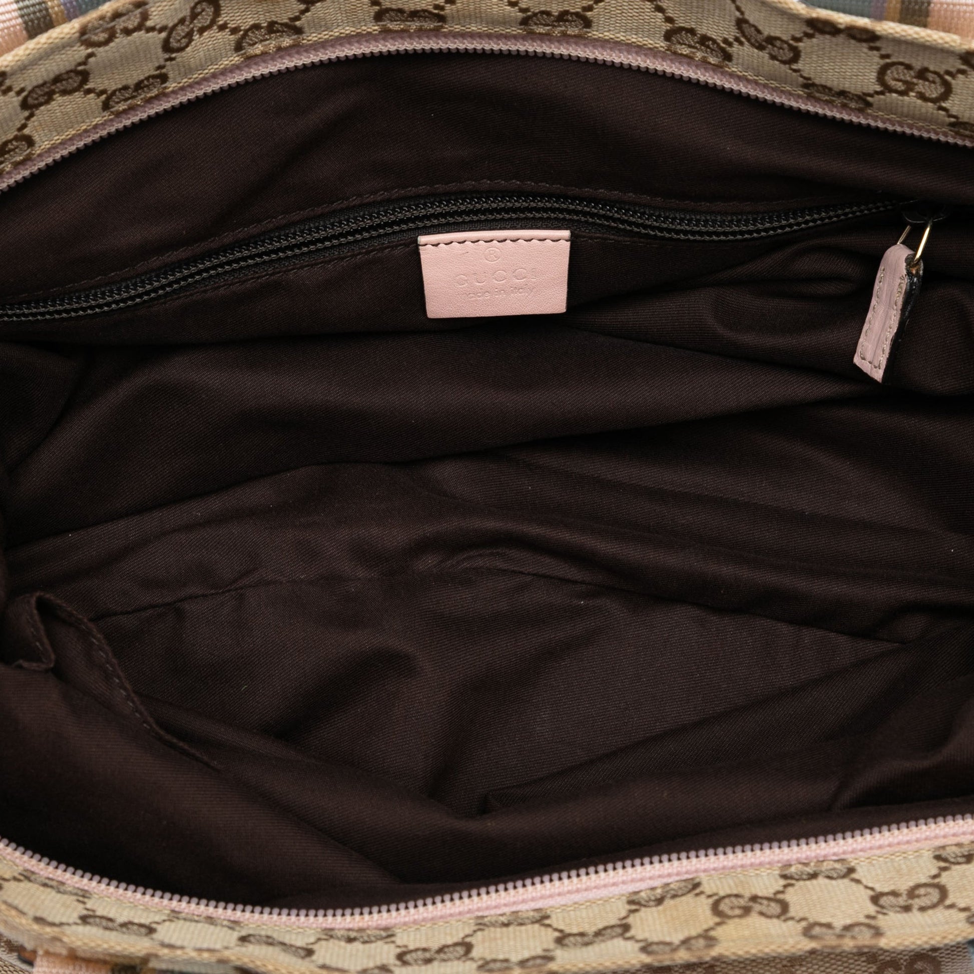 Gucci GG Canvas Web Vertical Tote
