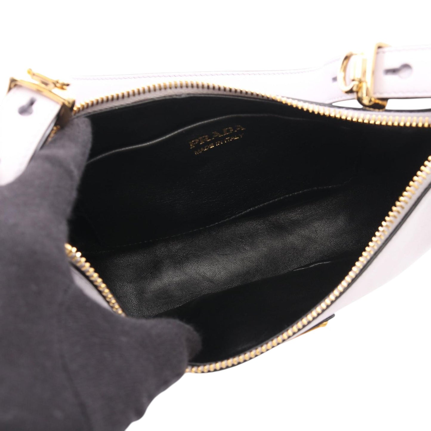 Prada Small Soft Calf Arque Satchel