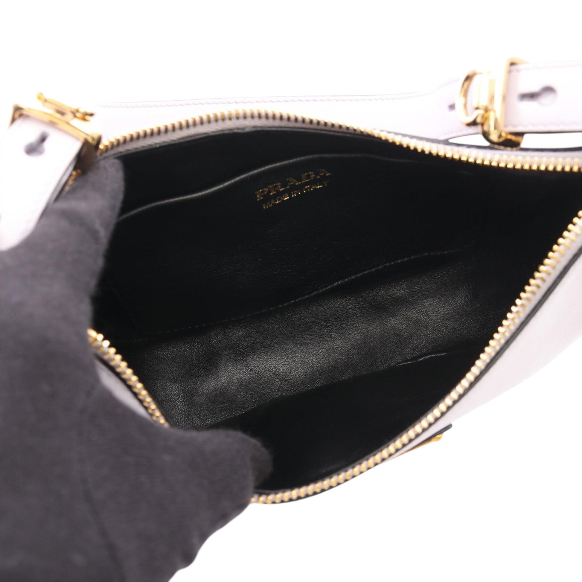 Prada Small Soft Calf Arque Satchel