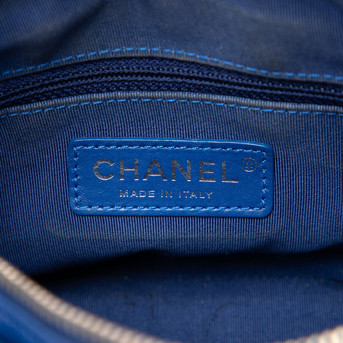 Chanel Small Quilted Aged Calfskin Gabrielle Hobo — Blue