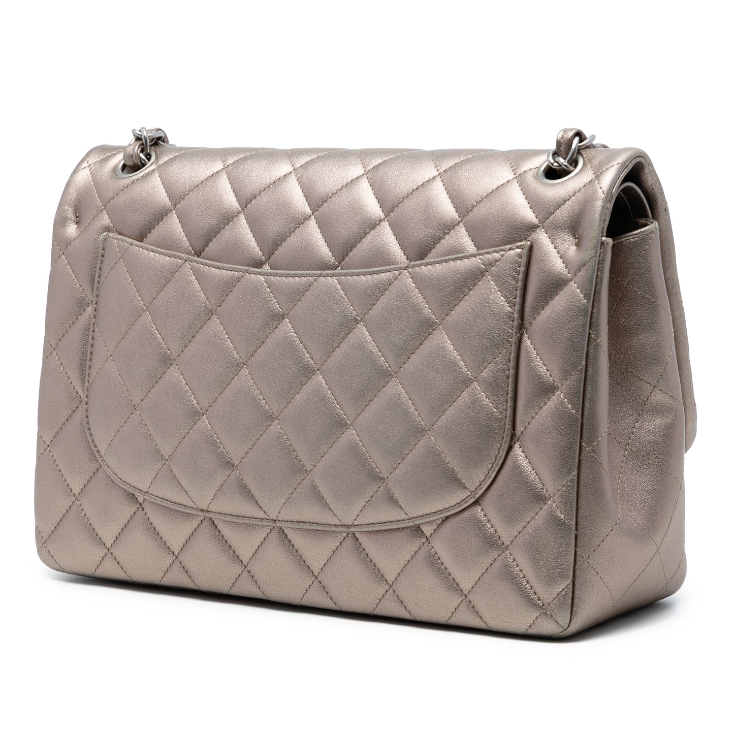 Chanel Jumbo Classic Metallic Lambskin Double Flap