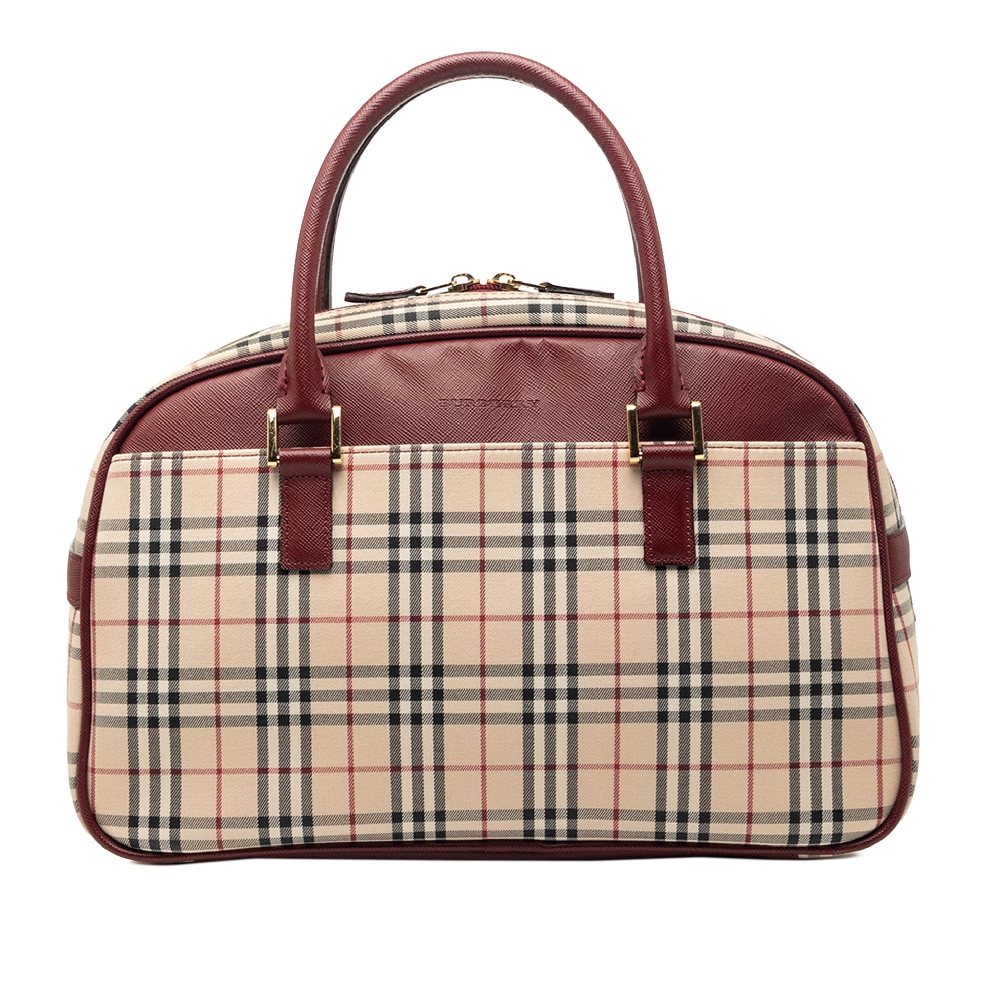 Burberry House Check Canvas Handbag