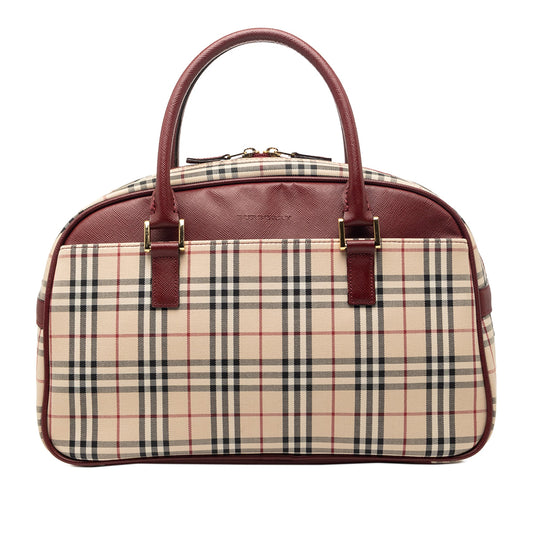 Burberry House Check Canvas Handbag