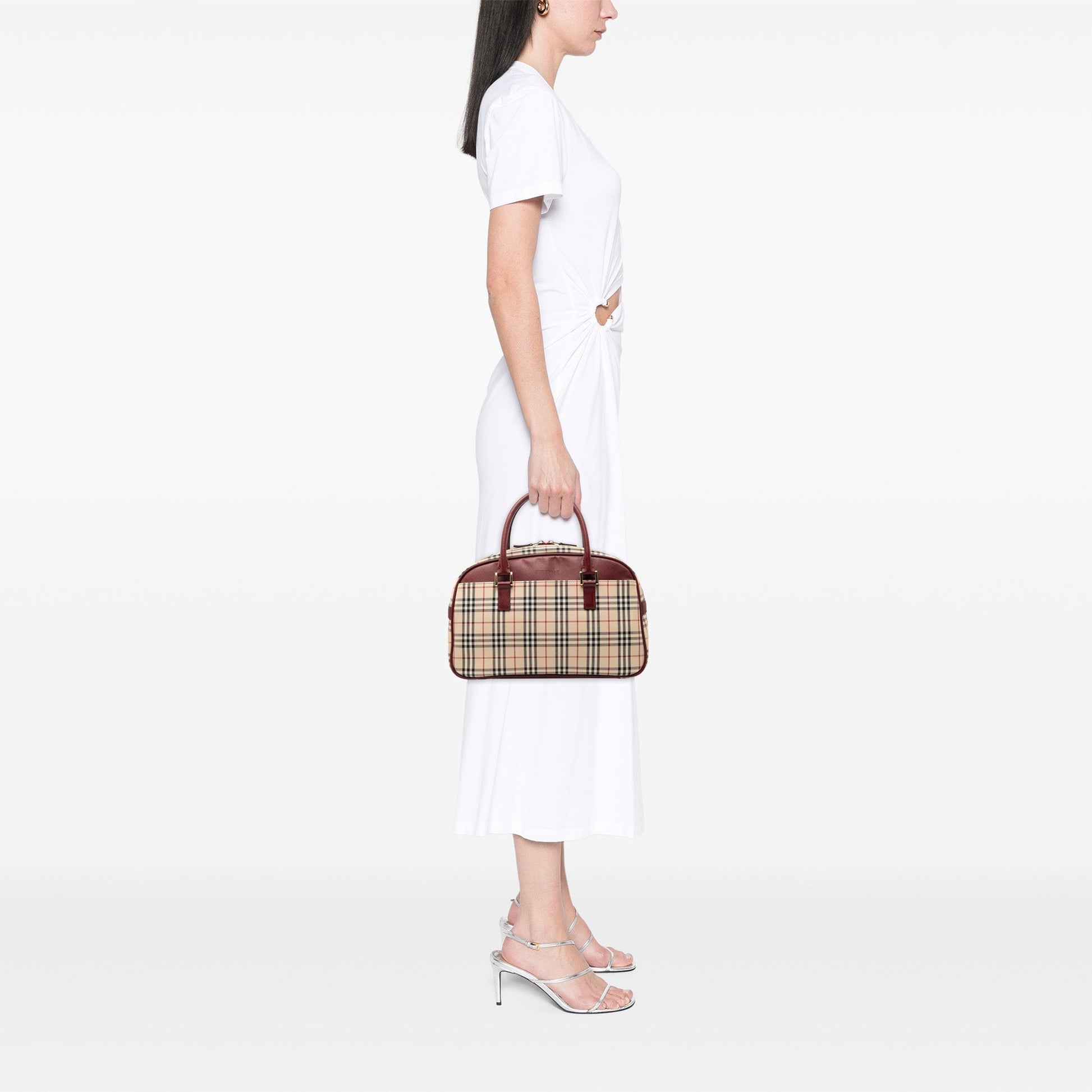Burberry House Check Canvas Handbag