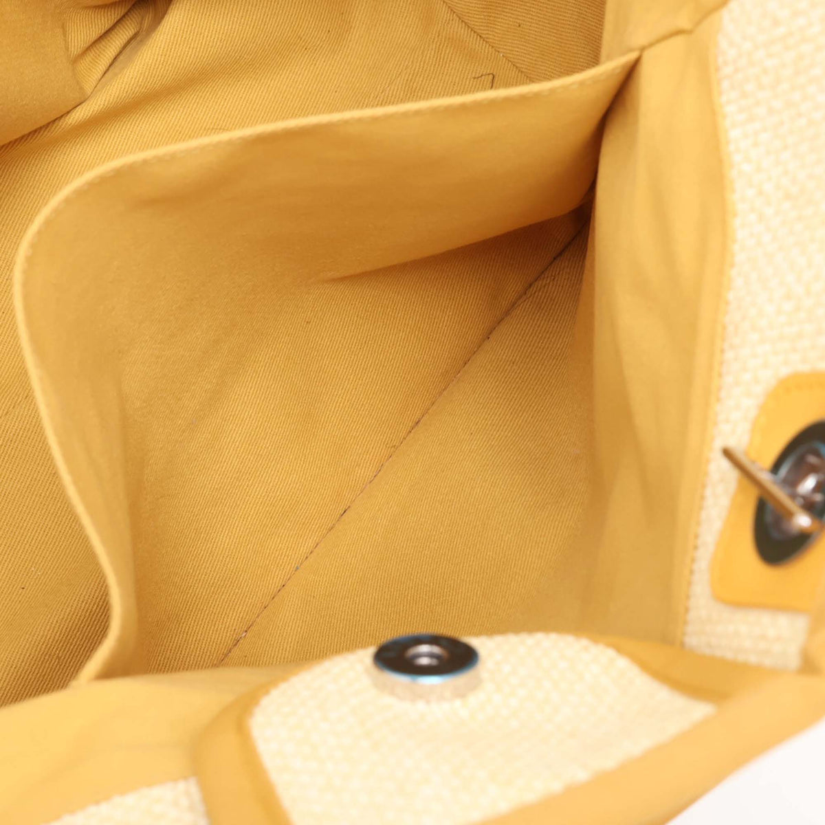 Chanel Large Straw Deauville Tote — Yellow