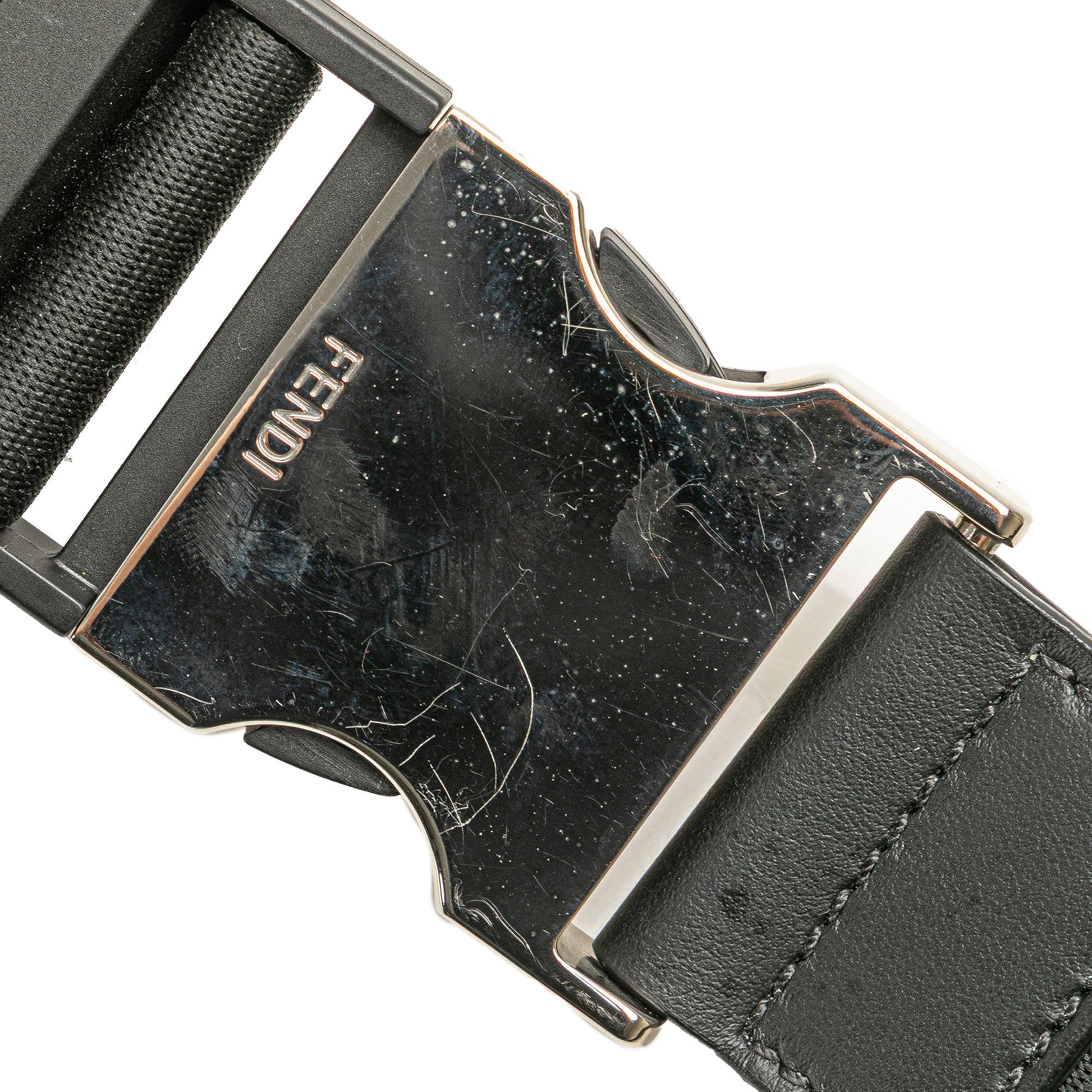 Fendi FF Embossed Leather 1974 Crossbody