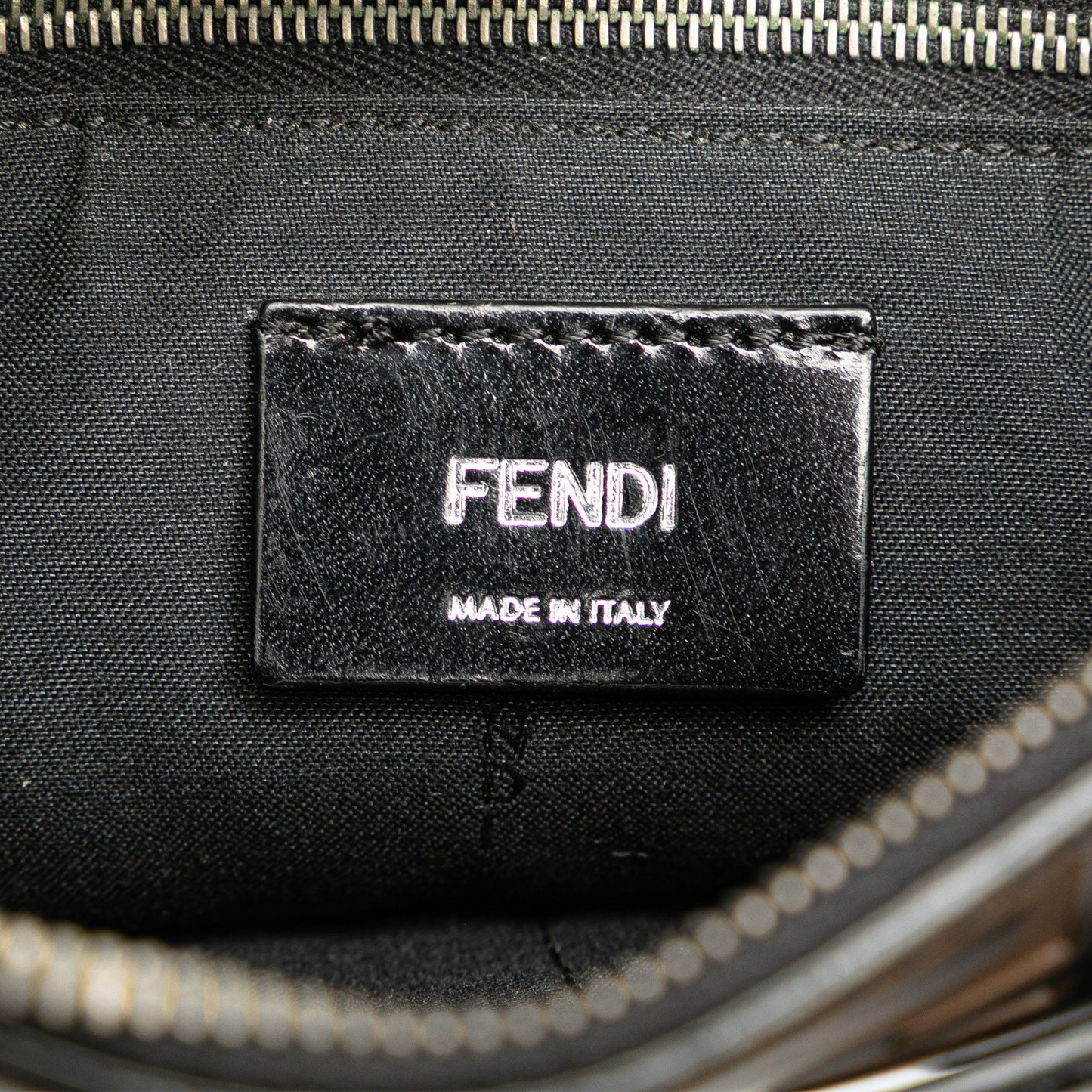 Fendi FF Embossed Leather 1974 Crossbody
