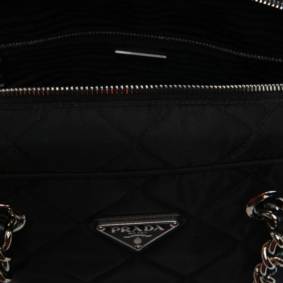 Prada Impuntu Tessuto Chain Shoulder Bag