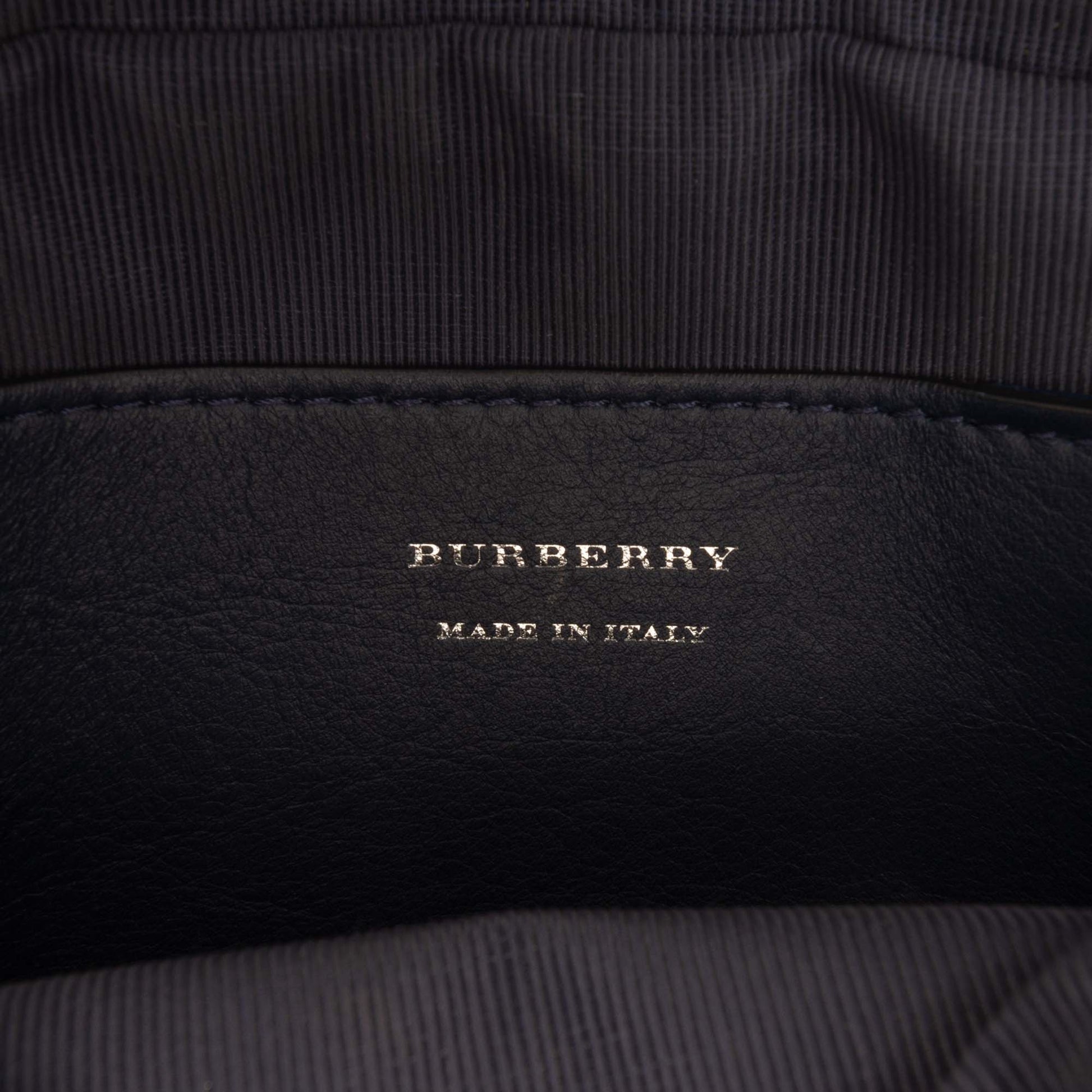 Burberry 1983 Knight Check Canvas and Calfskin Link Camera Bag