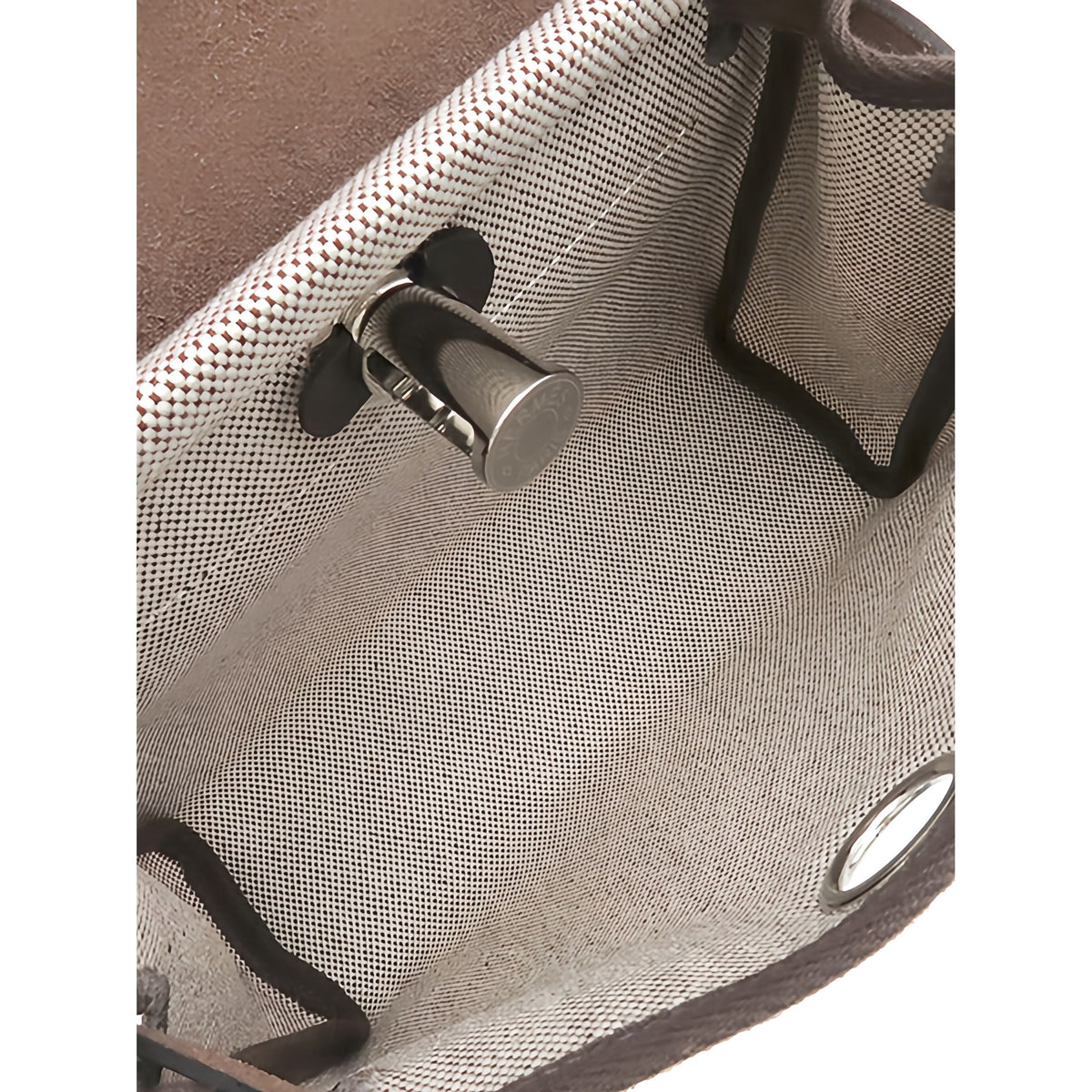 Hermès Military Toile and Vache Hunter Herbag Zip 20 — Brown
