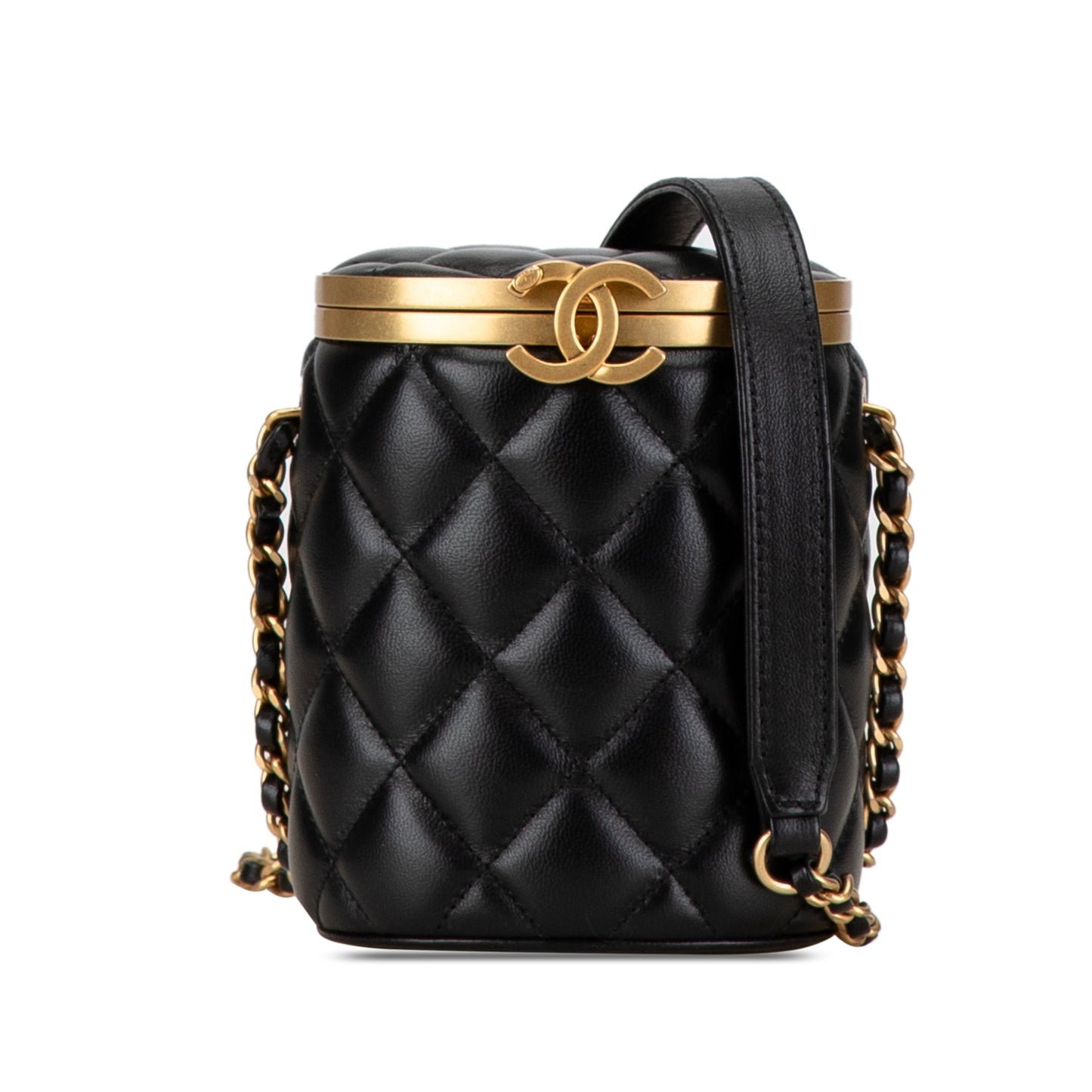 Chanel Mini Quilted Lambskin Crown Box Bag