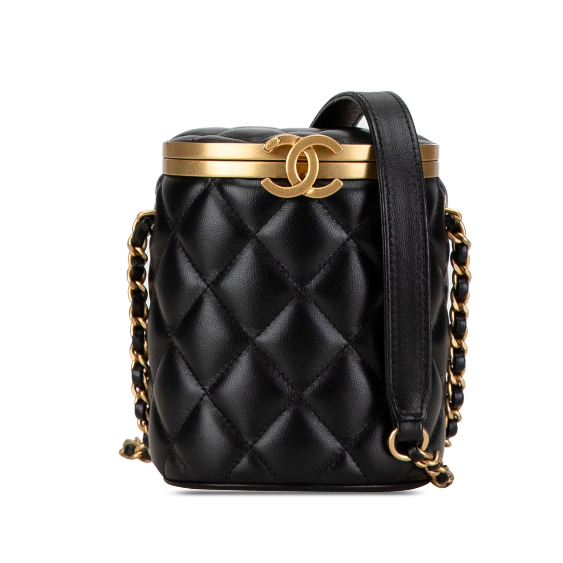 Chanel Mini Quilted Lambskin Crown Box Bag