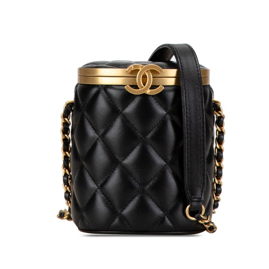 Chanel Mini Quilted Lambskin Crown Box Bag