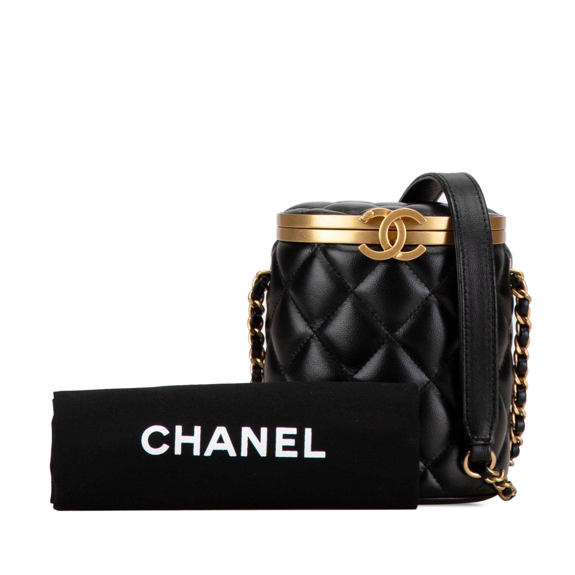Chanel Mini Quilted Lambskin Crown Box Bag
