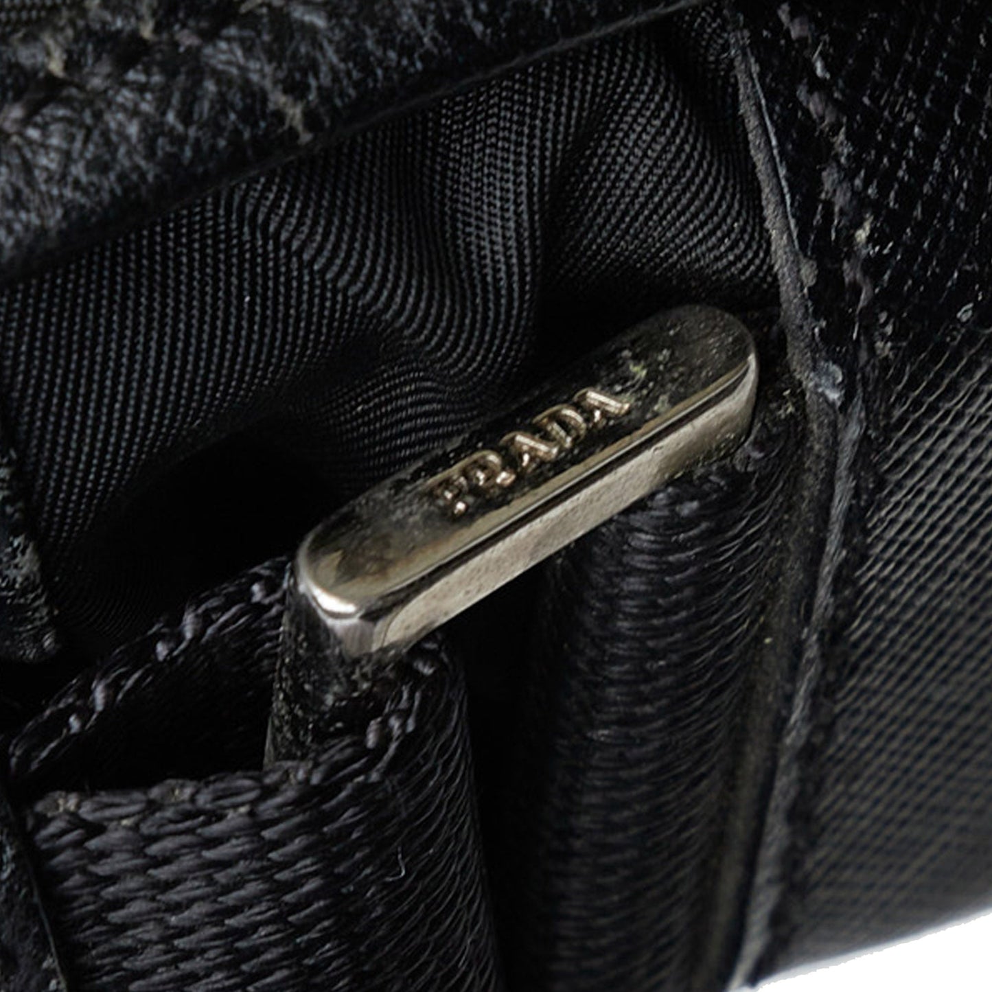 Prada Tessuto Buckle Messenger Bag