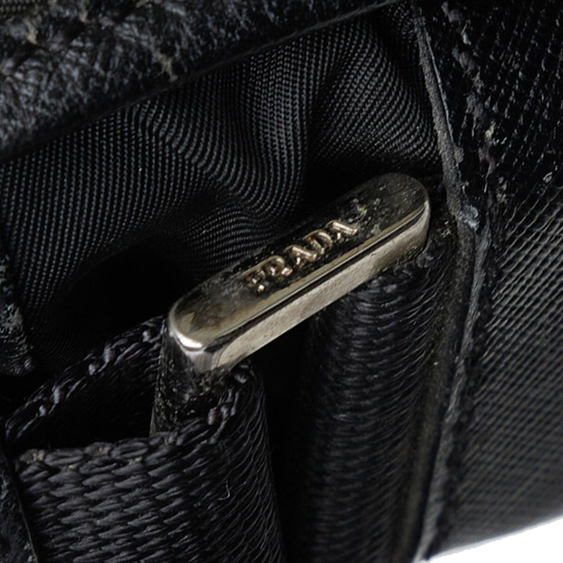 Prada Tessuto Buckle Messenger Bag