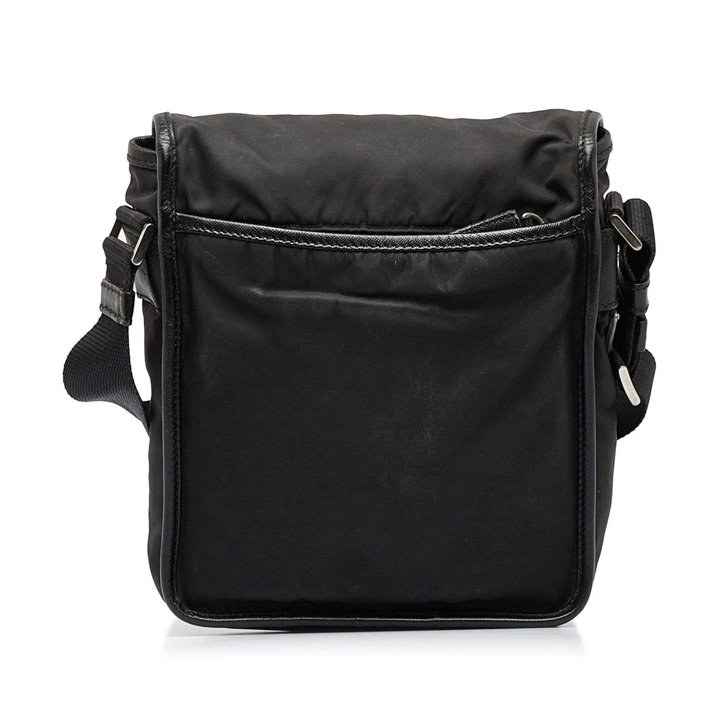Prada Tessuto Buckle Messenger Bag