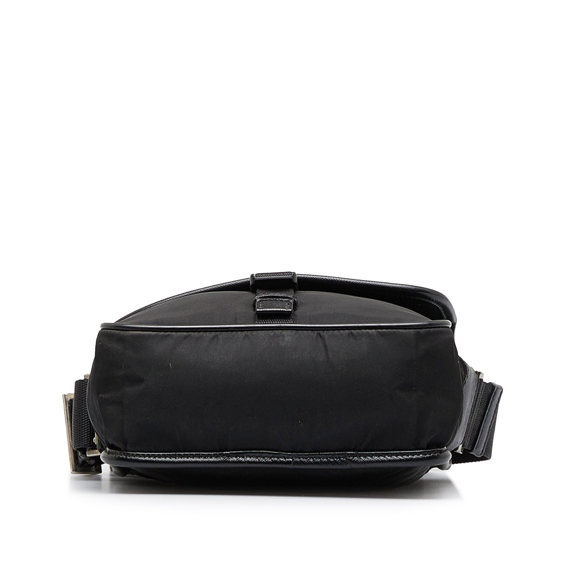 Prada Tessuto Buckle Messenger Bag