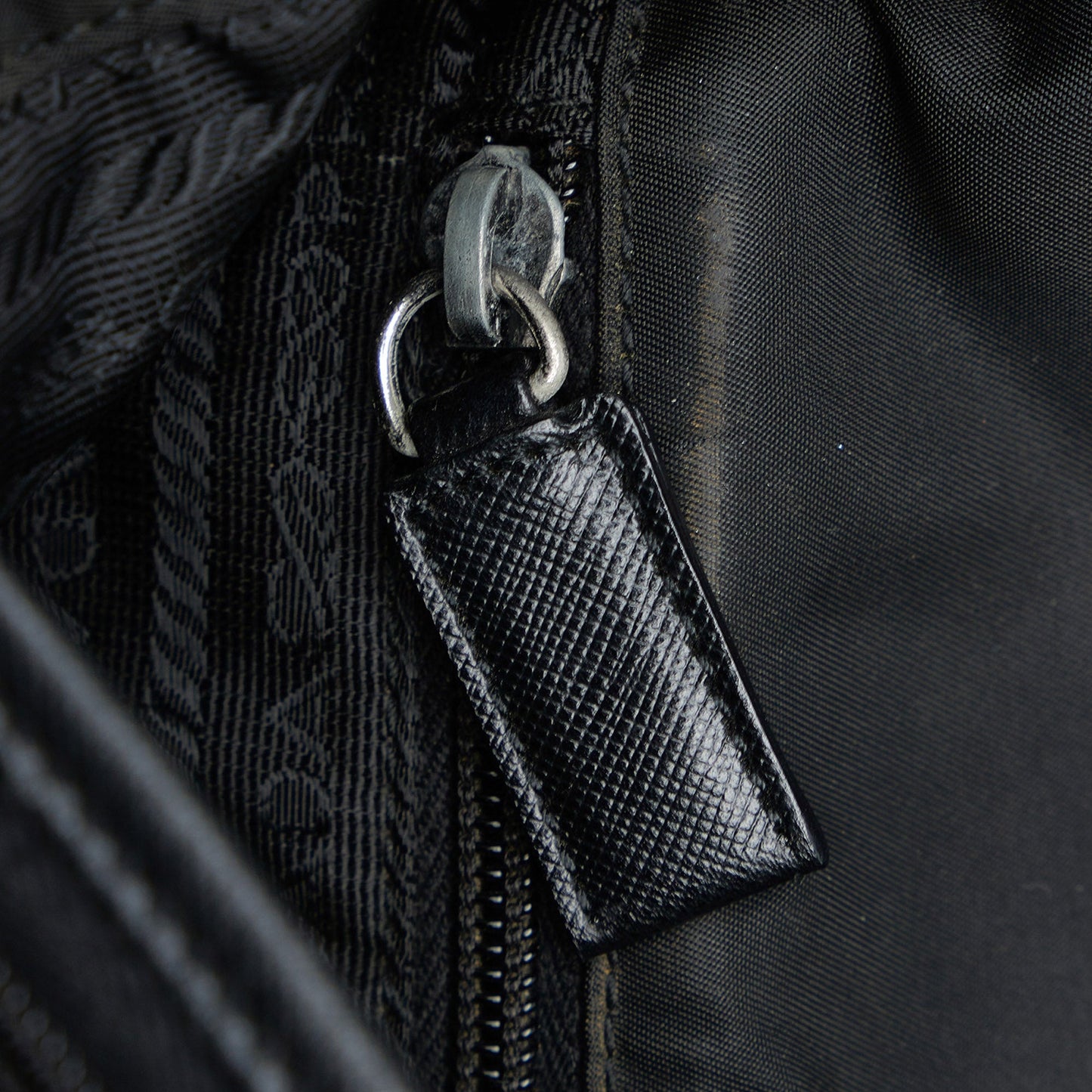 Prada Tessuto Buckle Messenger Bag