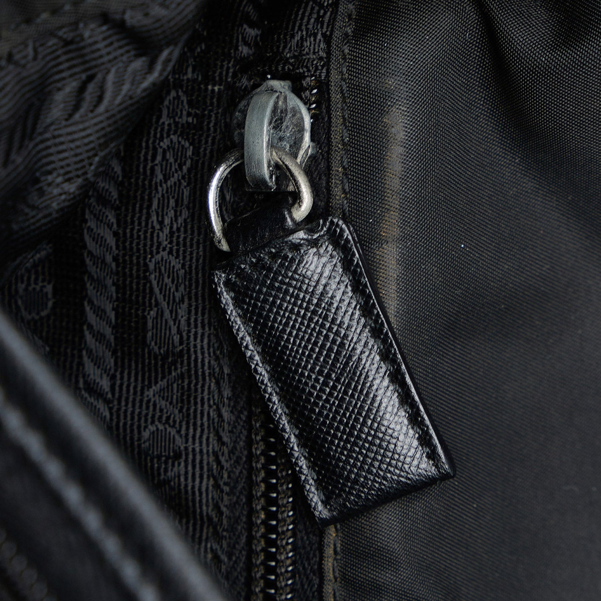 Prada Tessuto Buckle Messenger Bag