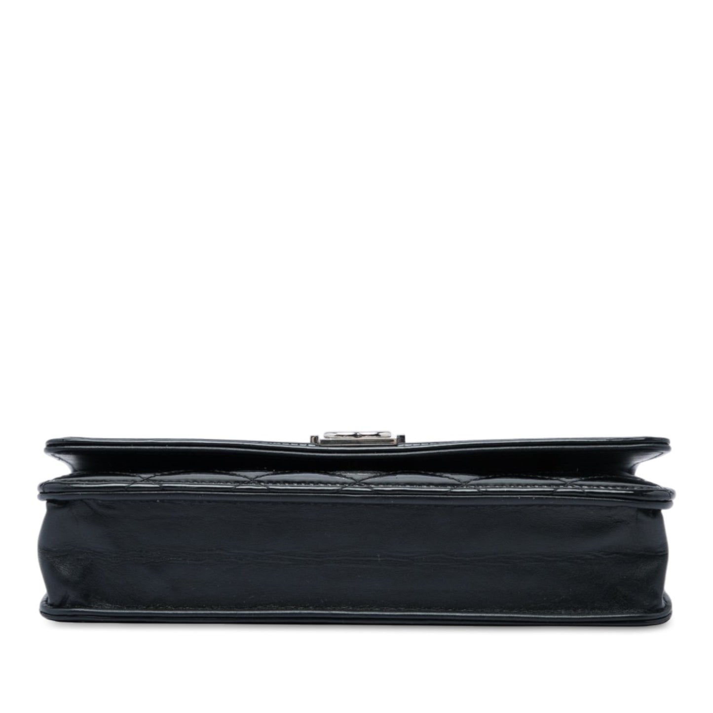 Chanel Quilted Patent Boy Wallet on Chain