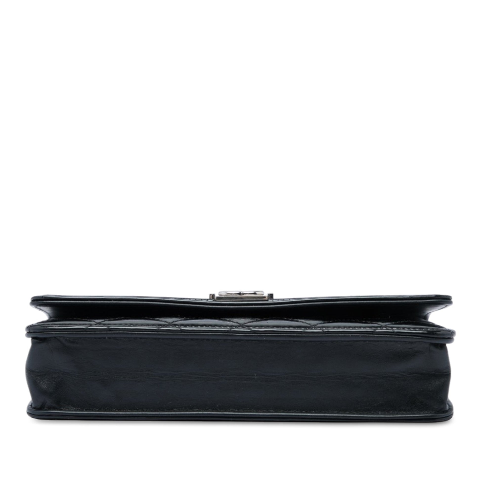 Chanel Quilted Patent Boy Wallet on Chain