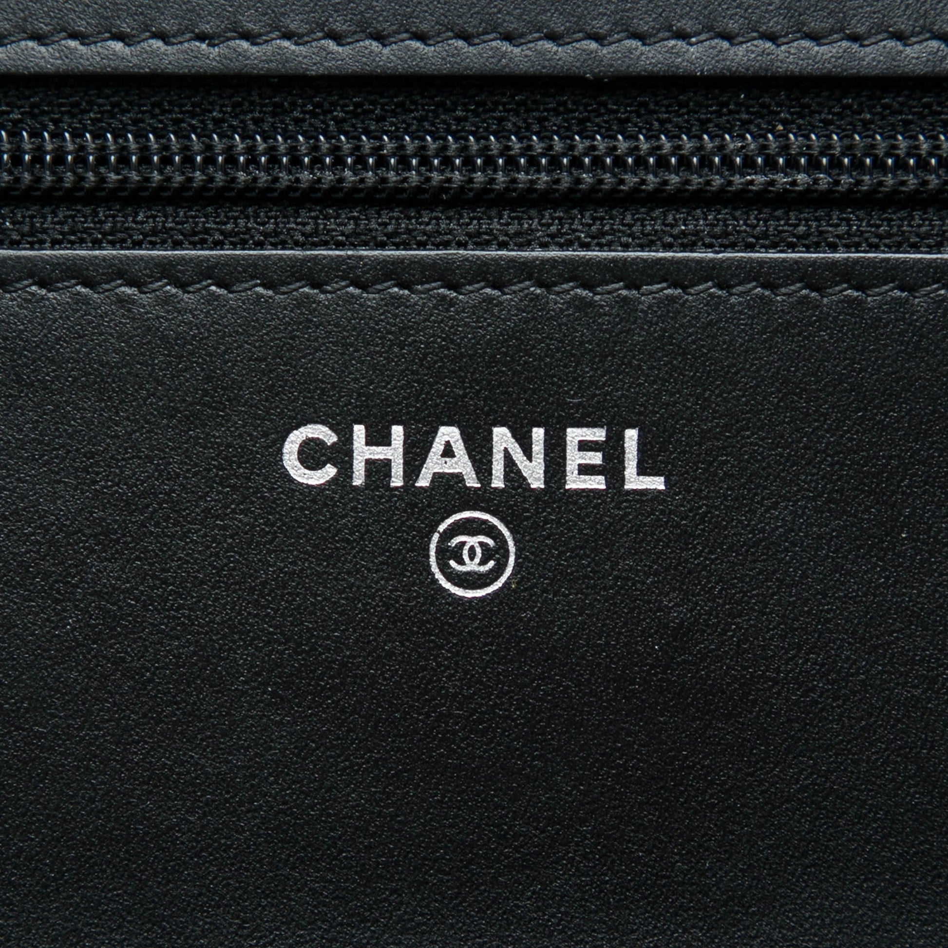 Chanel Quilted Patent Boy Wallet on Chain