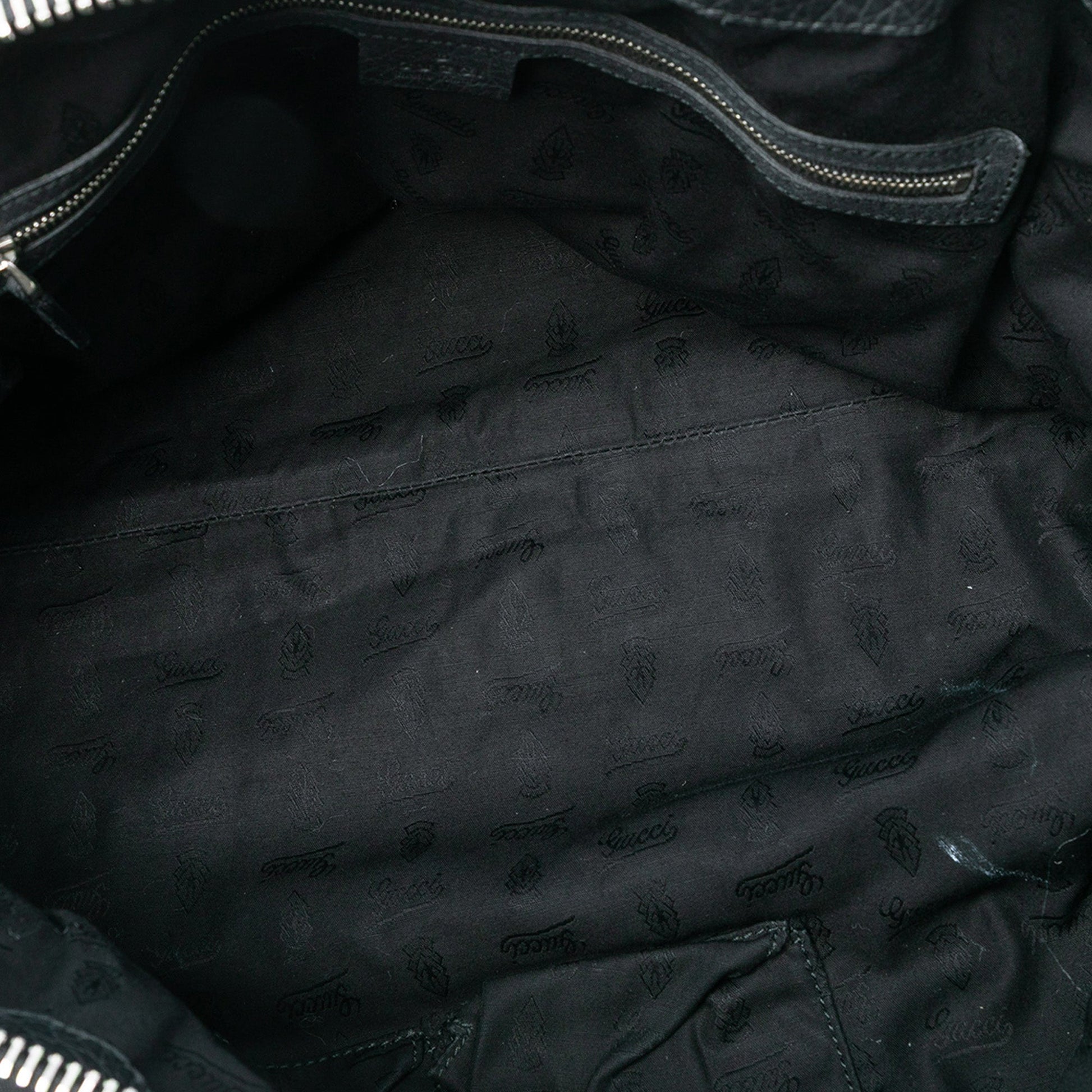Gucci Medium Leather Bamboo Bar Tote