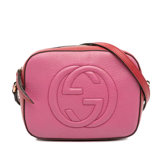Gucci Small Bicolor Leather Soho Disco Crossbody