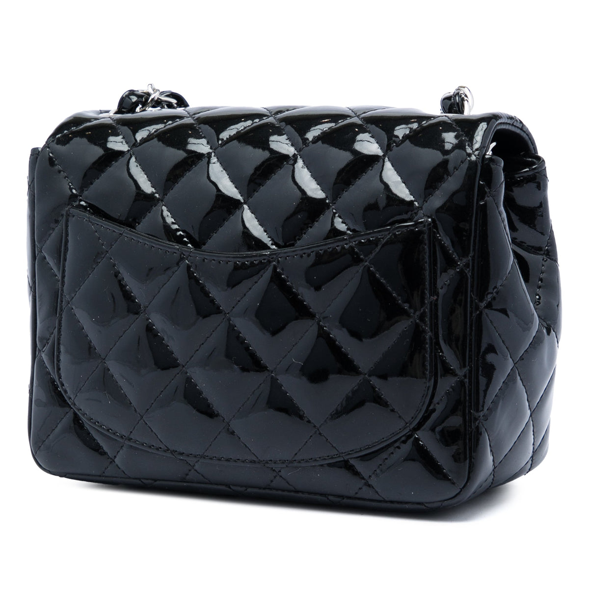 Chanel Mini Square Classic Patent Single Flap