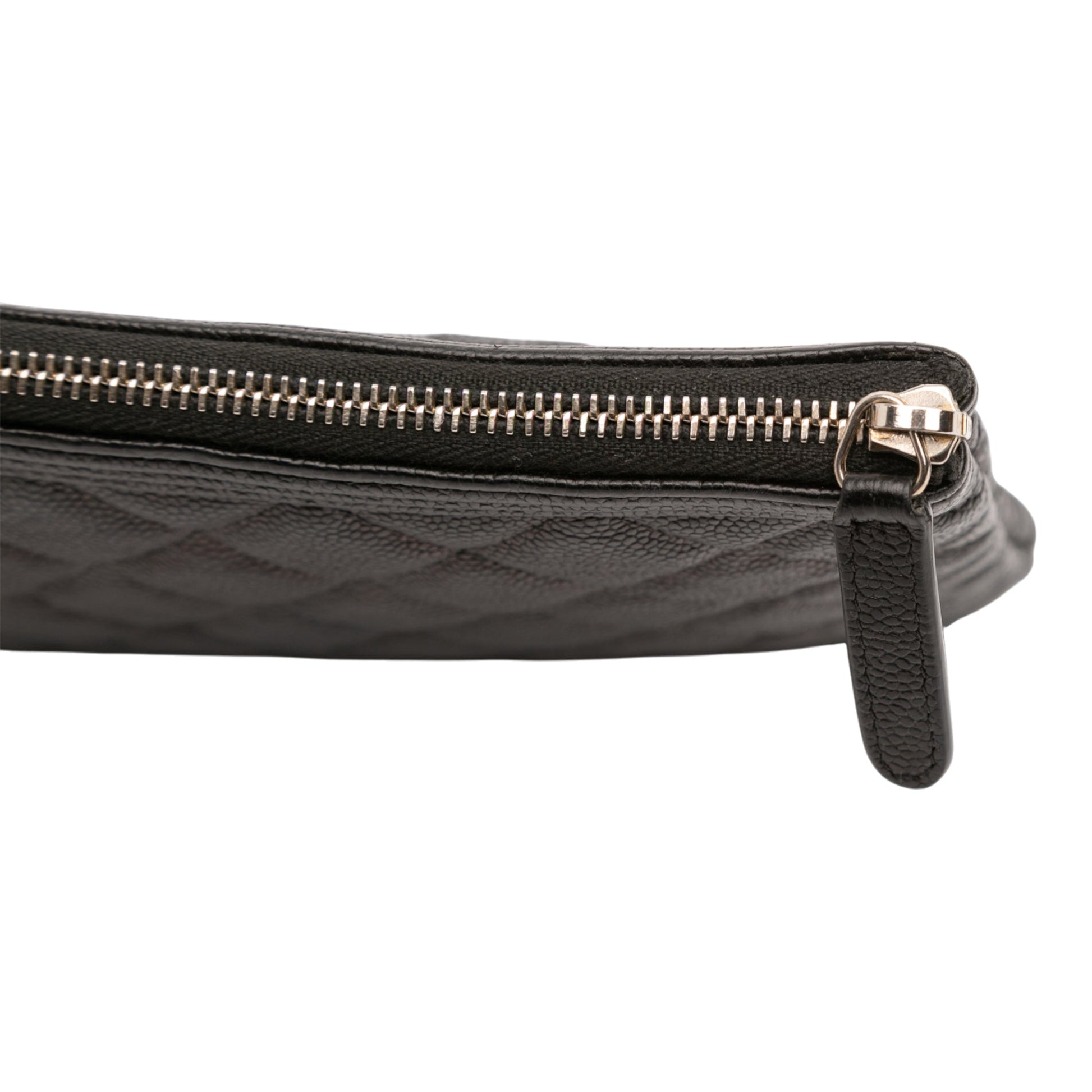 Chanel Medium Quilted Caviar Boy O Case Clutch