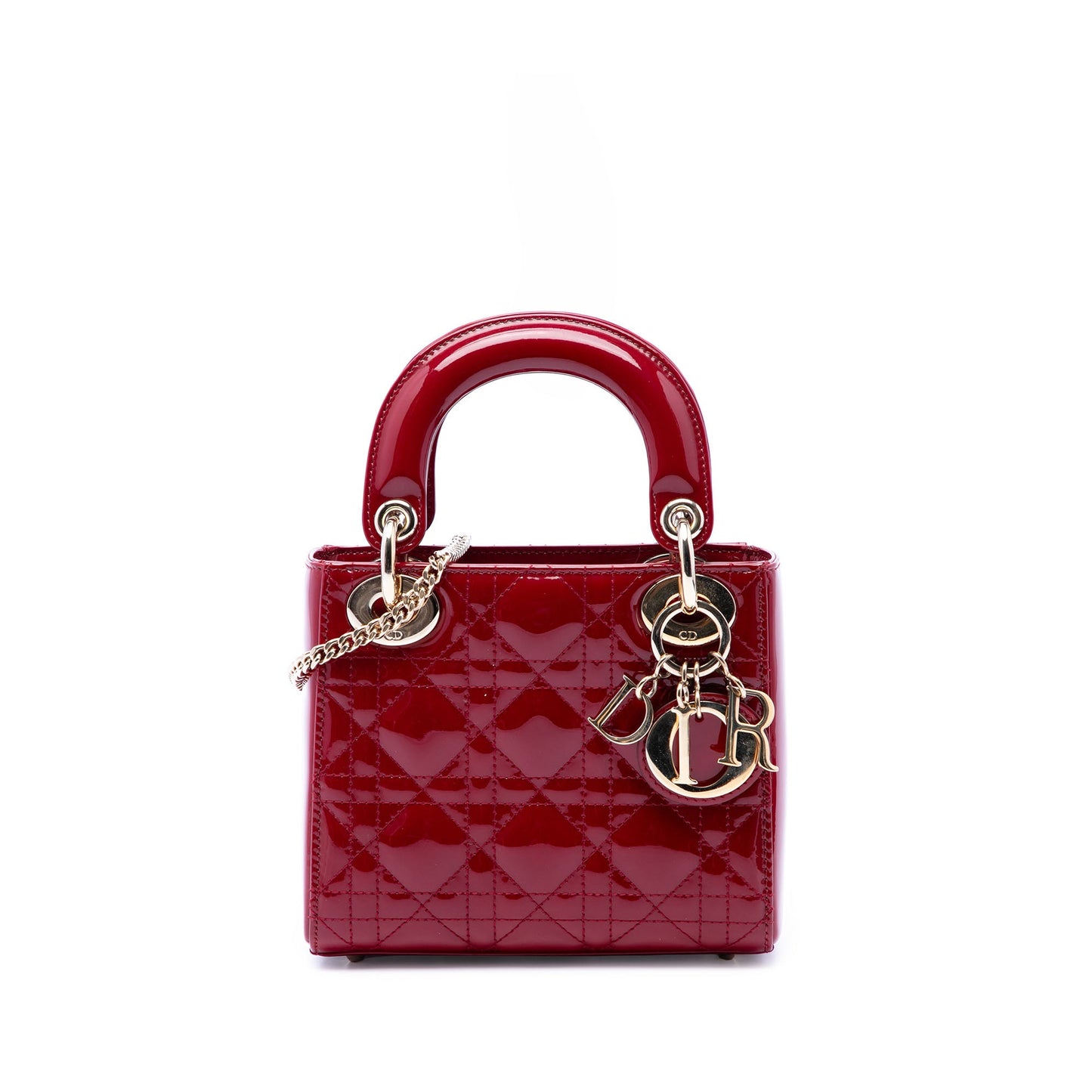 Dior Mini Patent Cannage Lady Dior