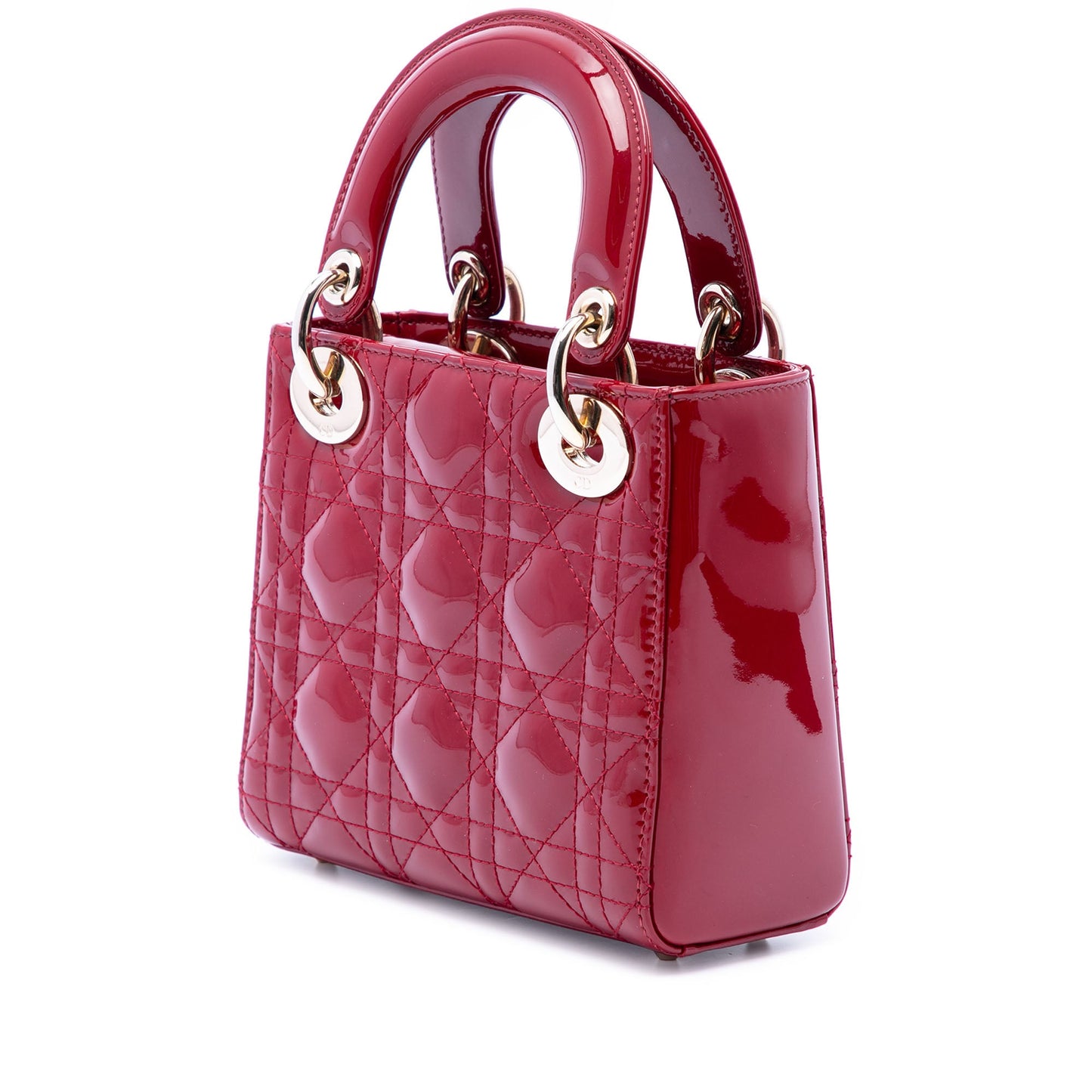 Dior Mini Patent Cannage Lady Dior