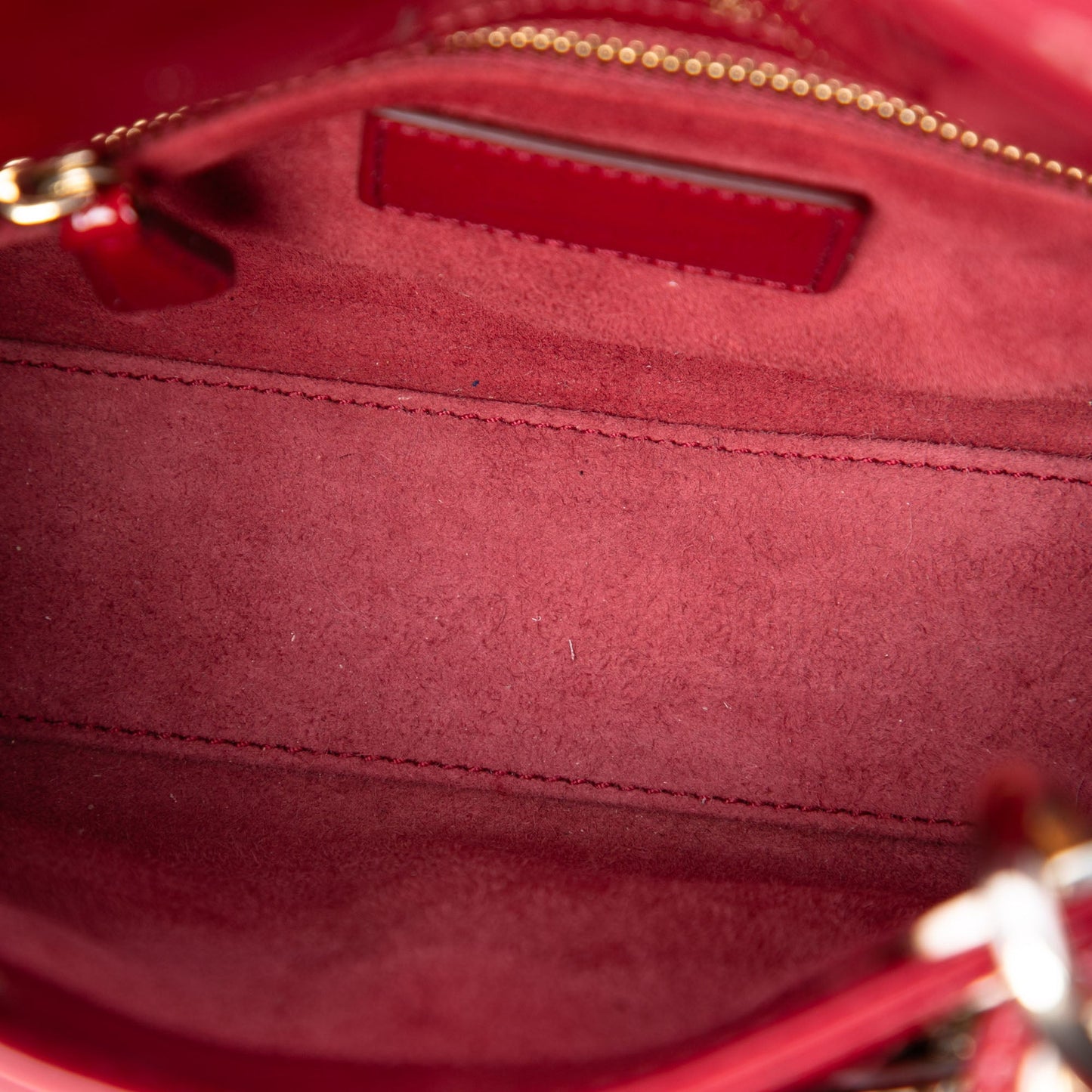 Dior Mini Patent Cannage Lady Dior