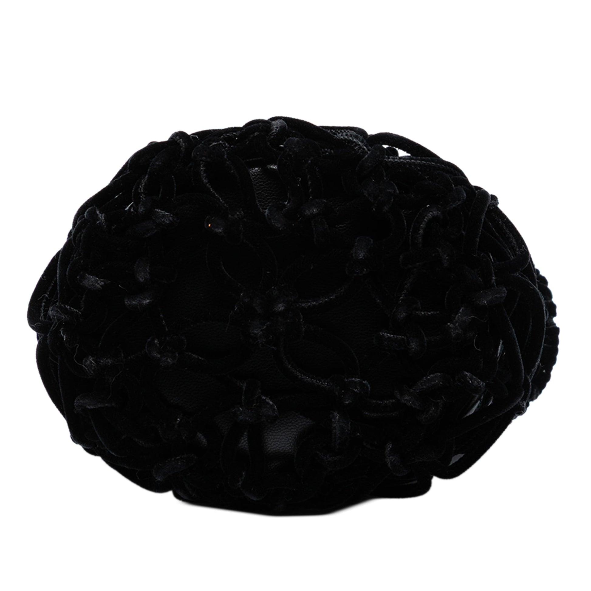 Chanel Braided Velvet Goatskin Drawstring Bucket
