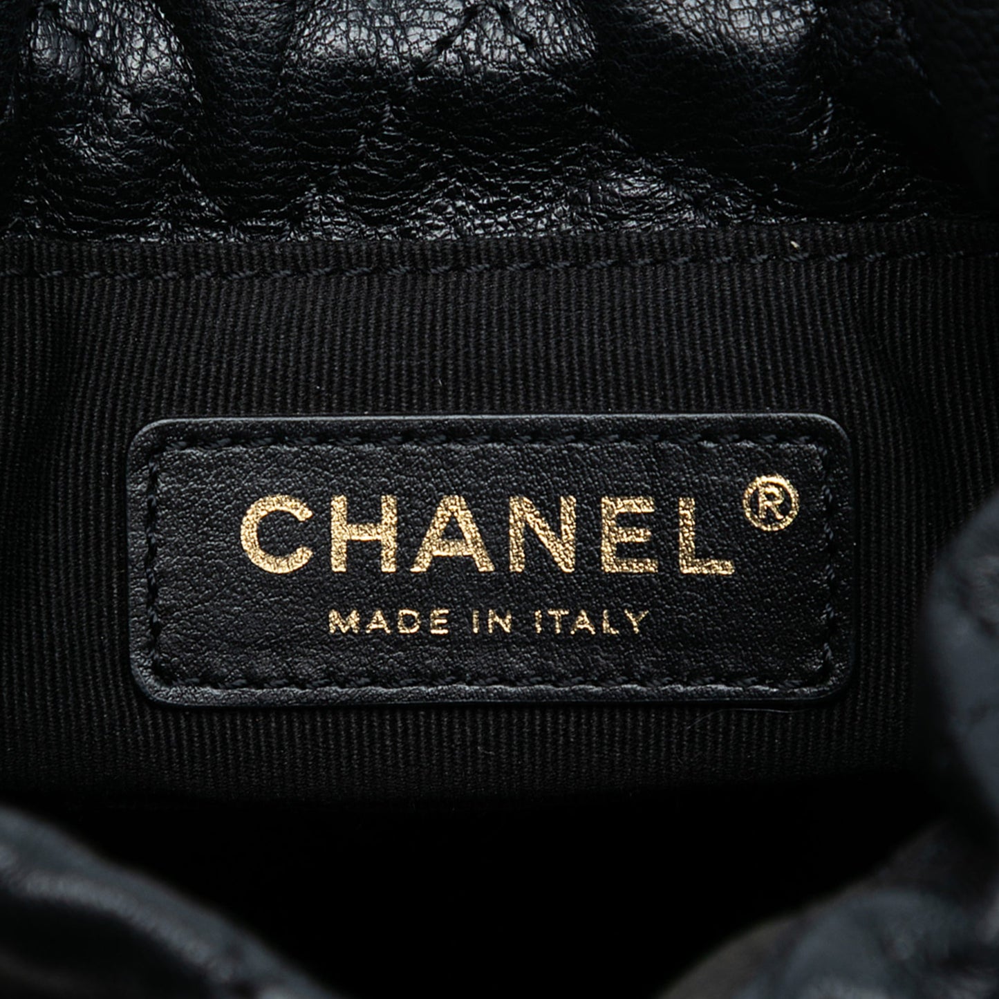Chanel Braided Velvet Goatskin Drawstring Bucket