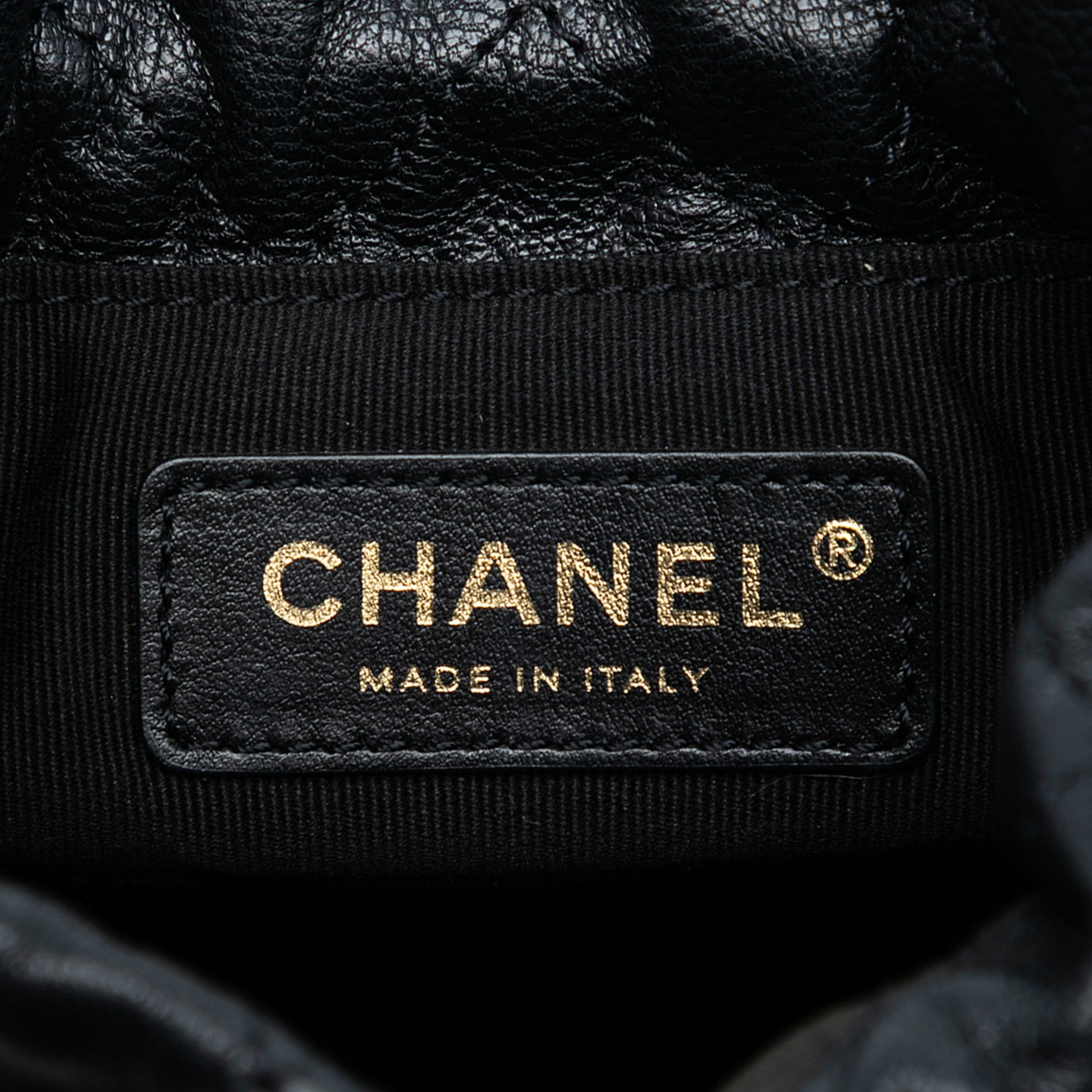 Chanel Braided Velvet Goatskin Drawstring Bucket
