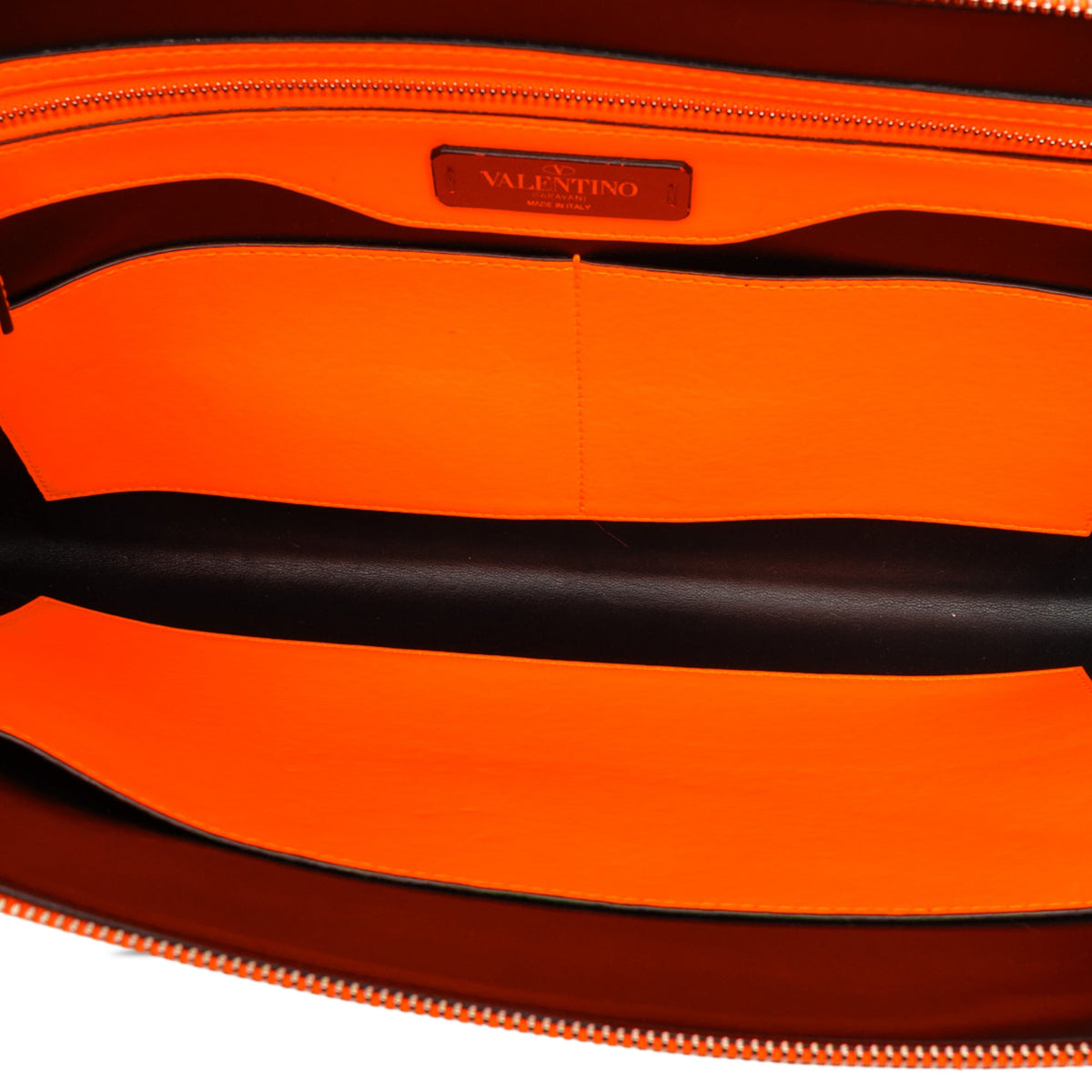 Valentino Leather Rockstud VLTN Document Case