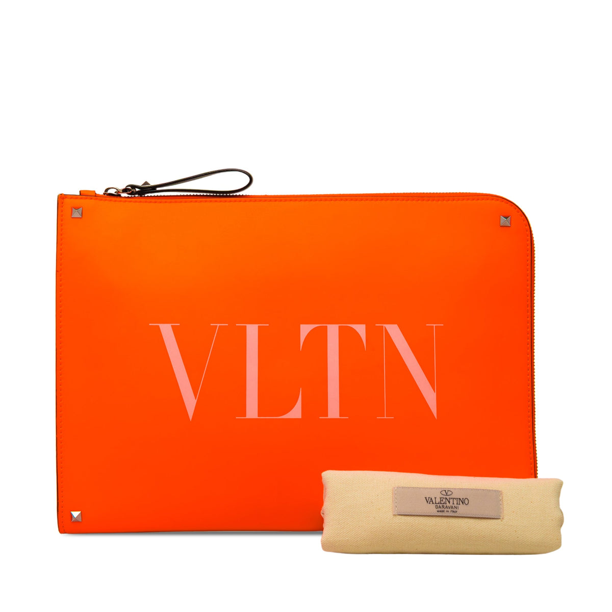 Valentino Leather Rockstud VLTN Document Case