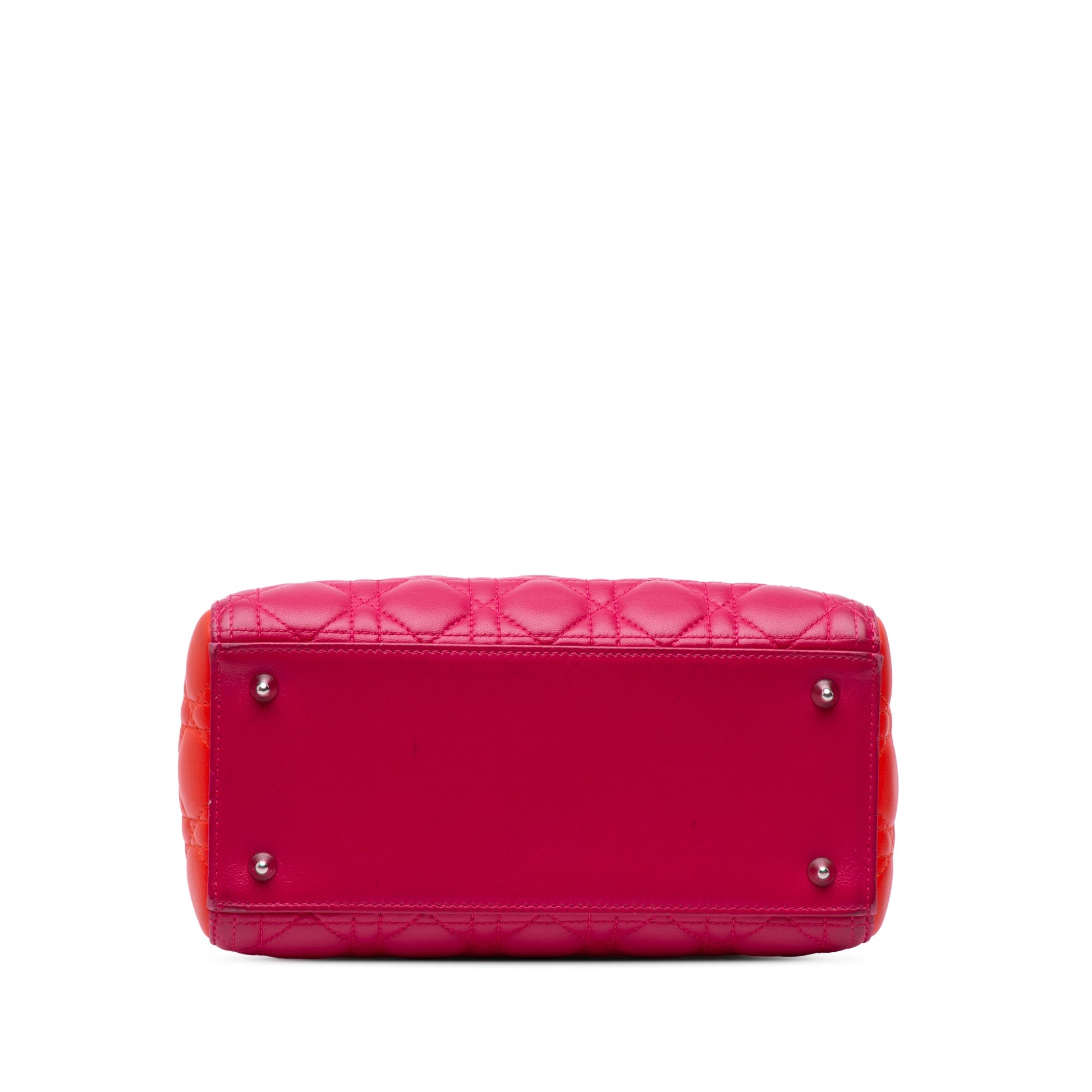 Dior Medium Tricolor Lambskin Cannage Lady Dior