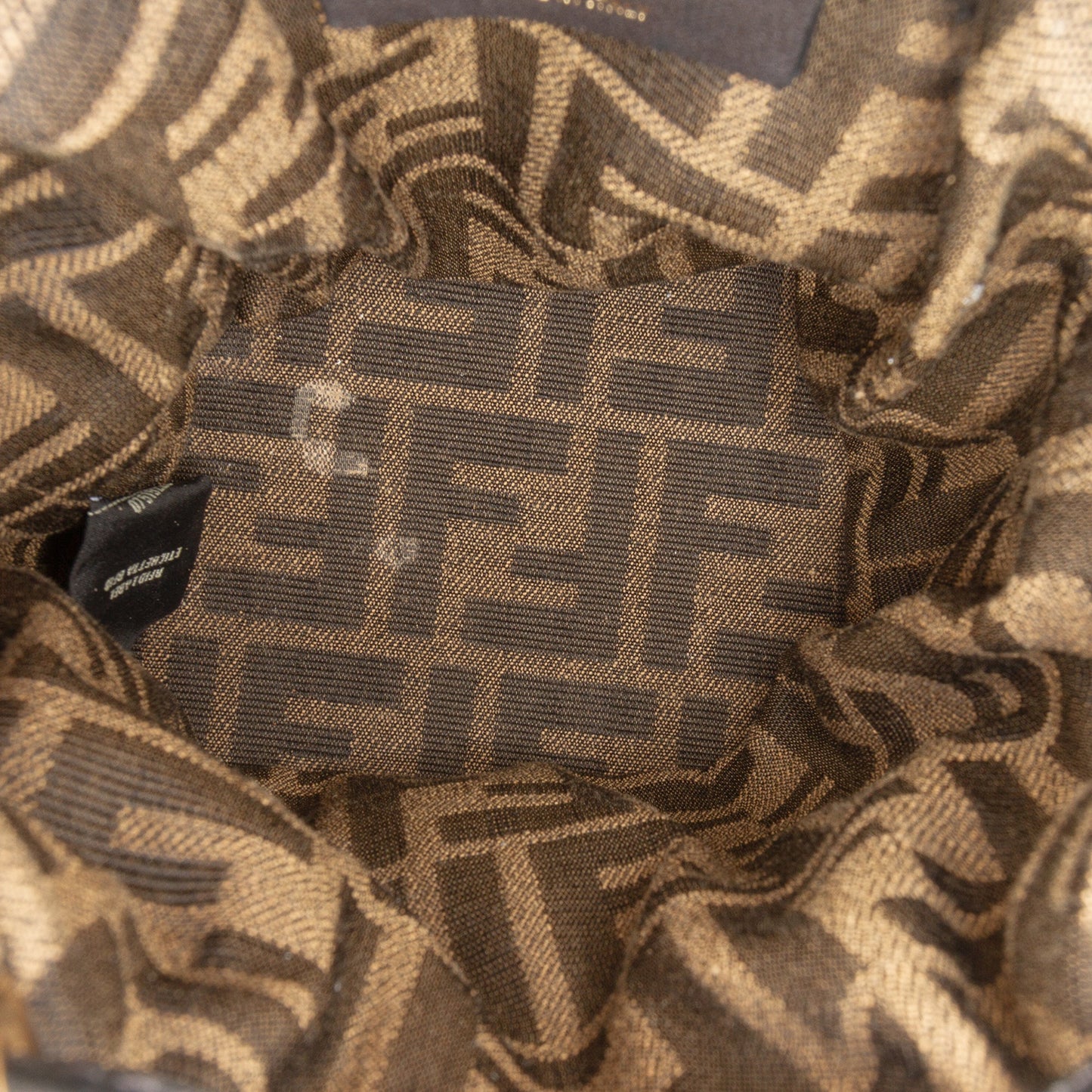 Fendi Mini Quilted Silk FF 1974 Mon Tresor Bucket Bag